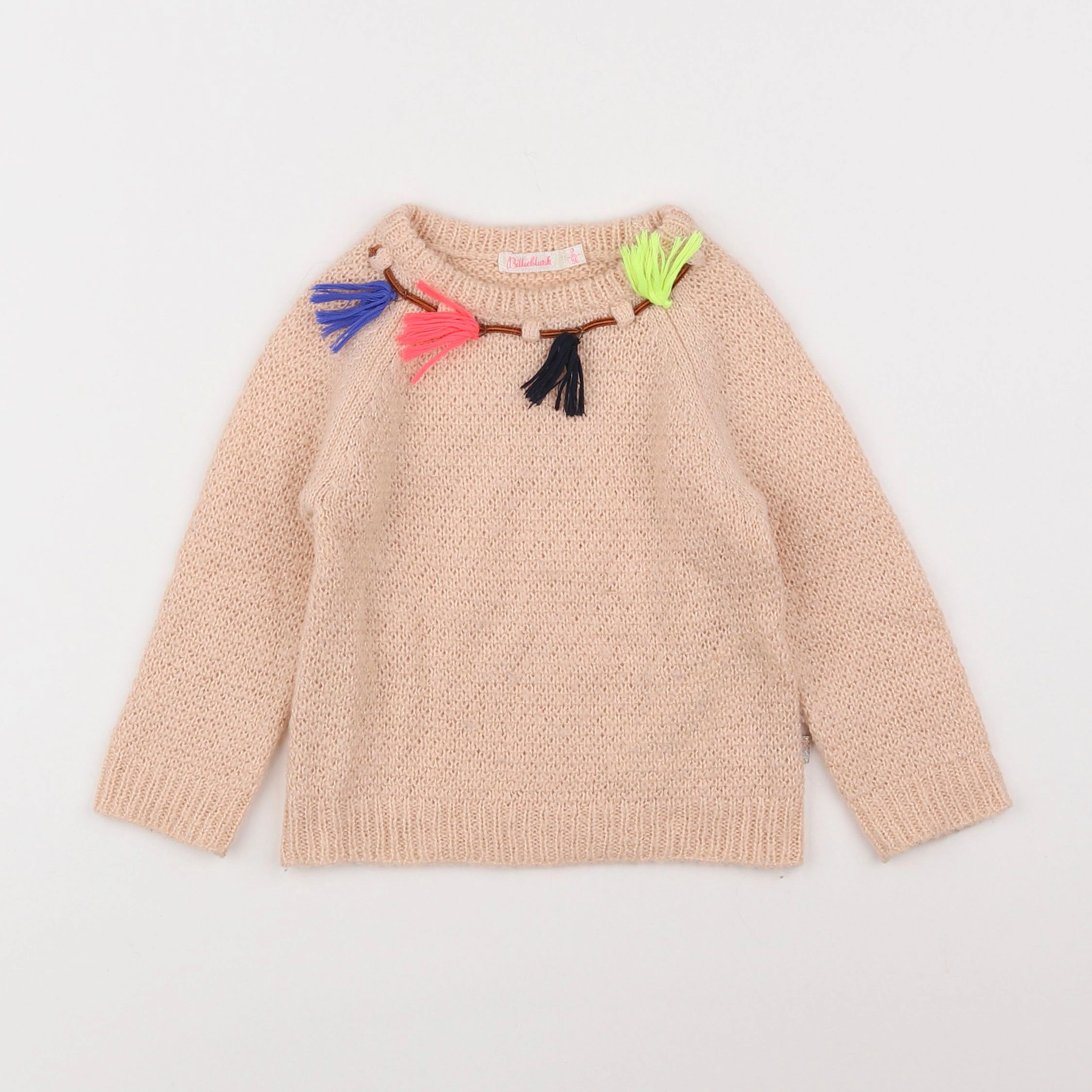 Billie Blush - pull rose - 2 ans