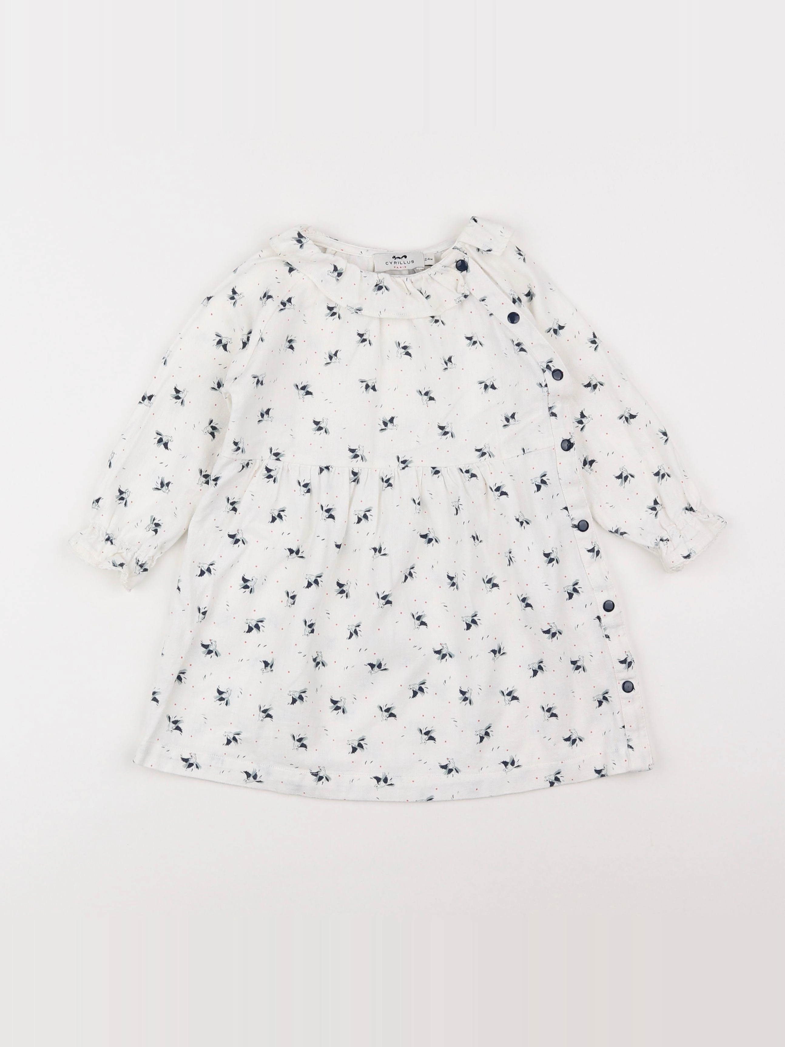 Cyrillus - robe blanc - 2 ans