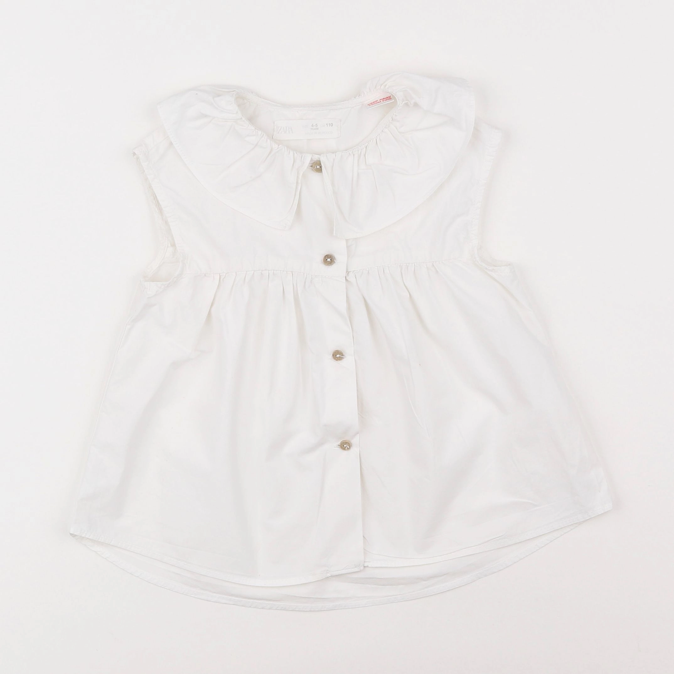 Zara - blouse blanc - 4/5 ans