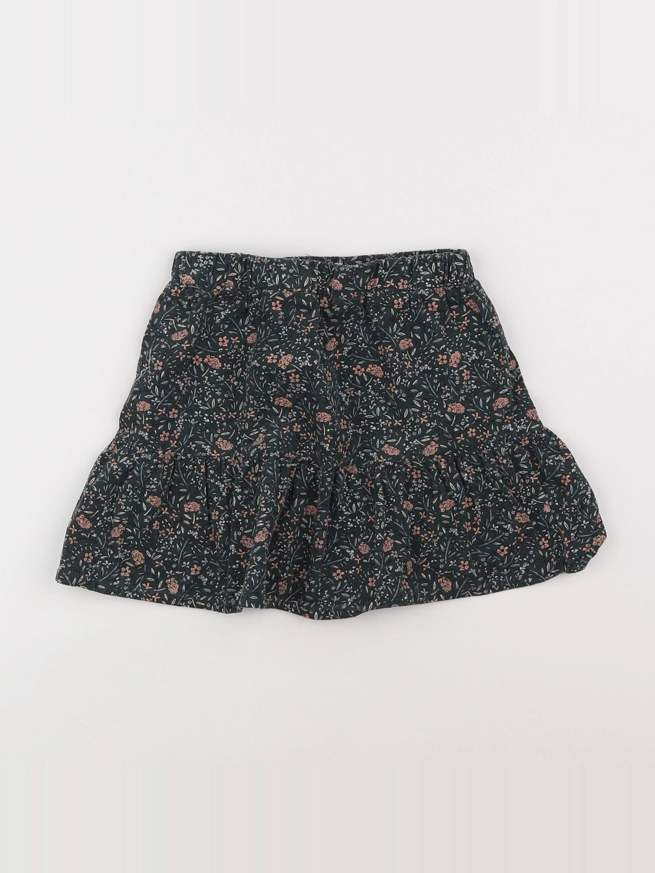 Vertbaudet - jupe vert, rose - 5 ans