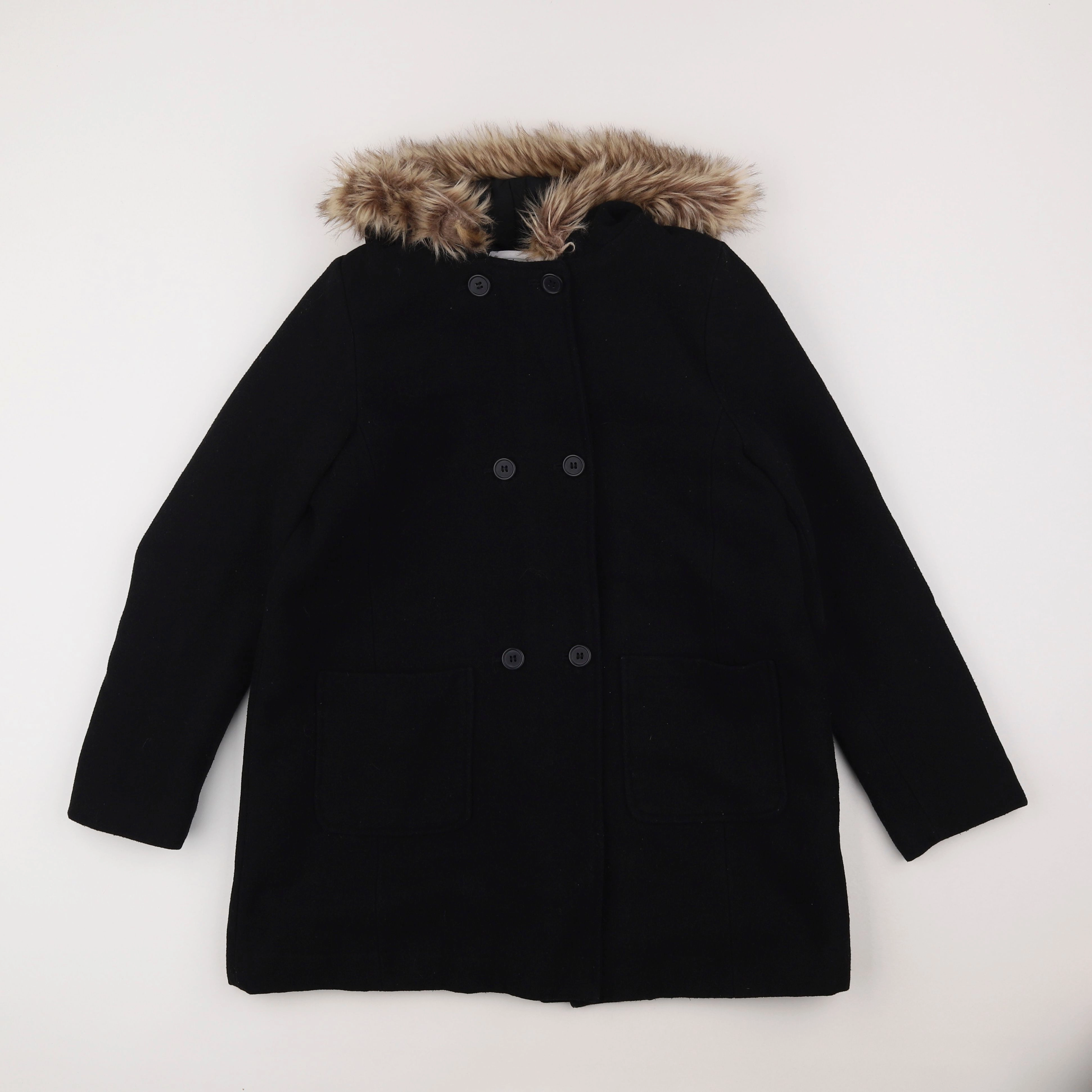 Vertbaudet - manteau noir - 14 ans