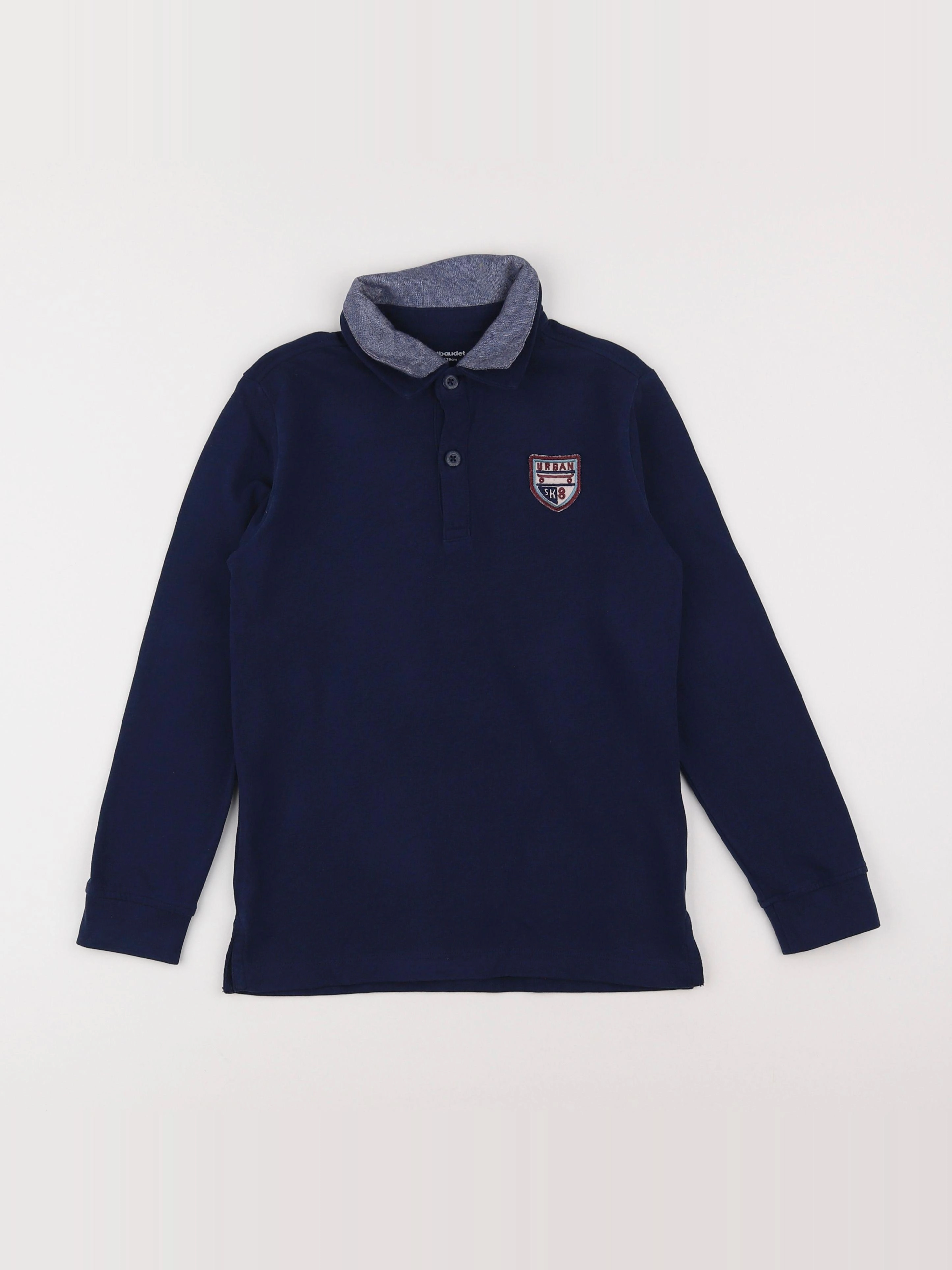 Vertbaudet - polo bleu - 8 ans