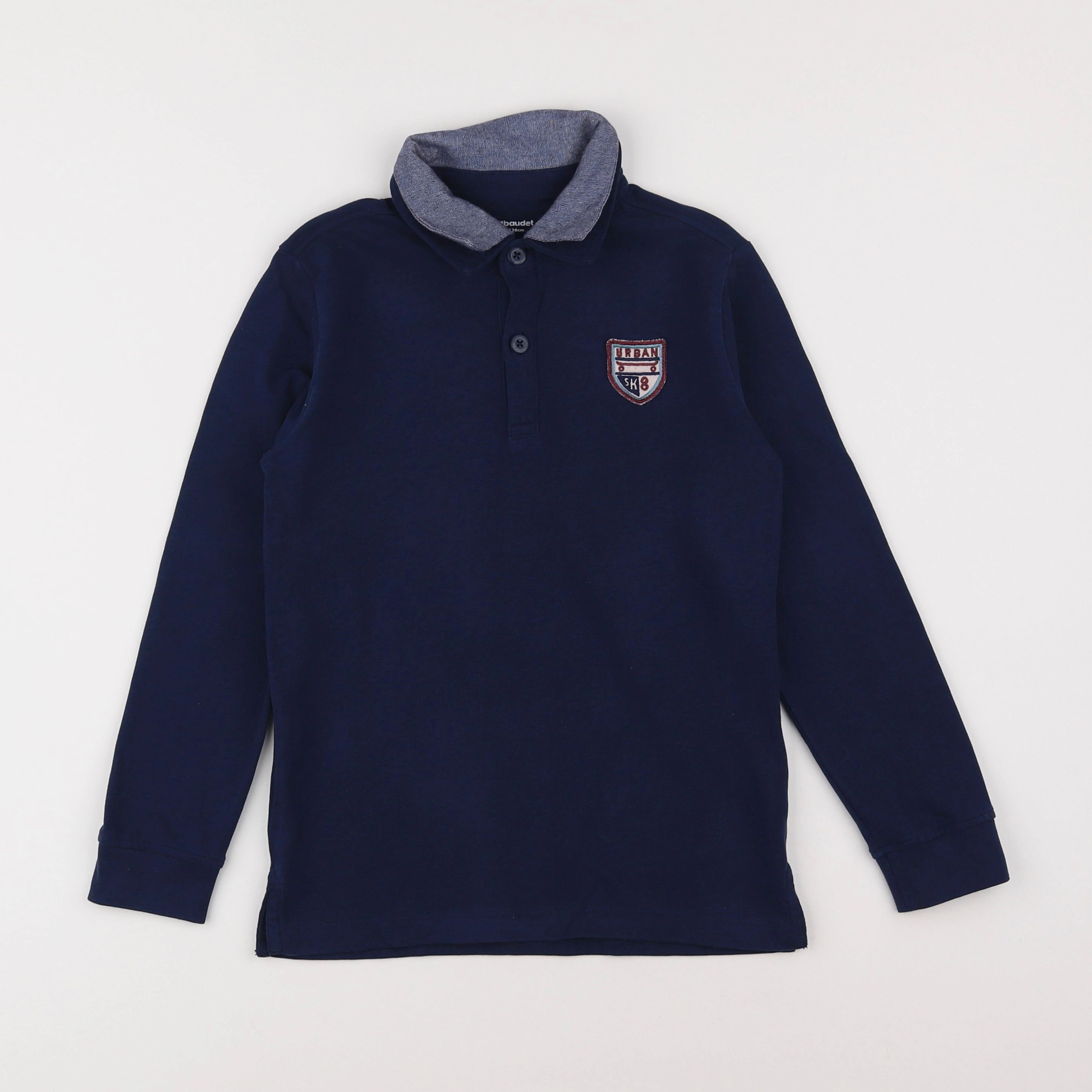 Vertbaudet - polo bleu - 8 ans