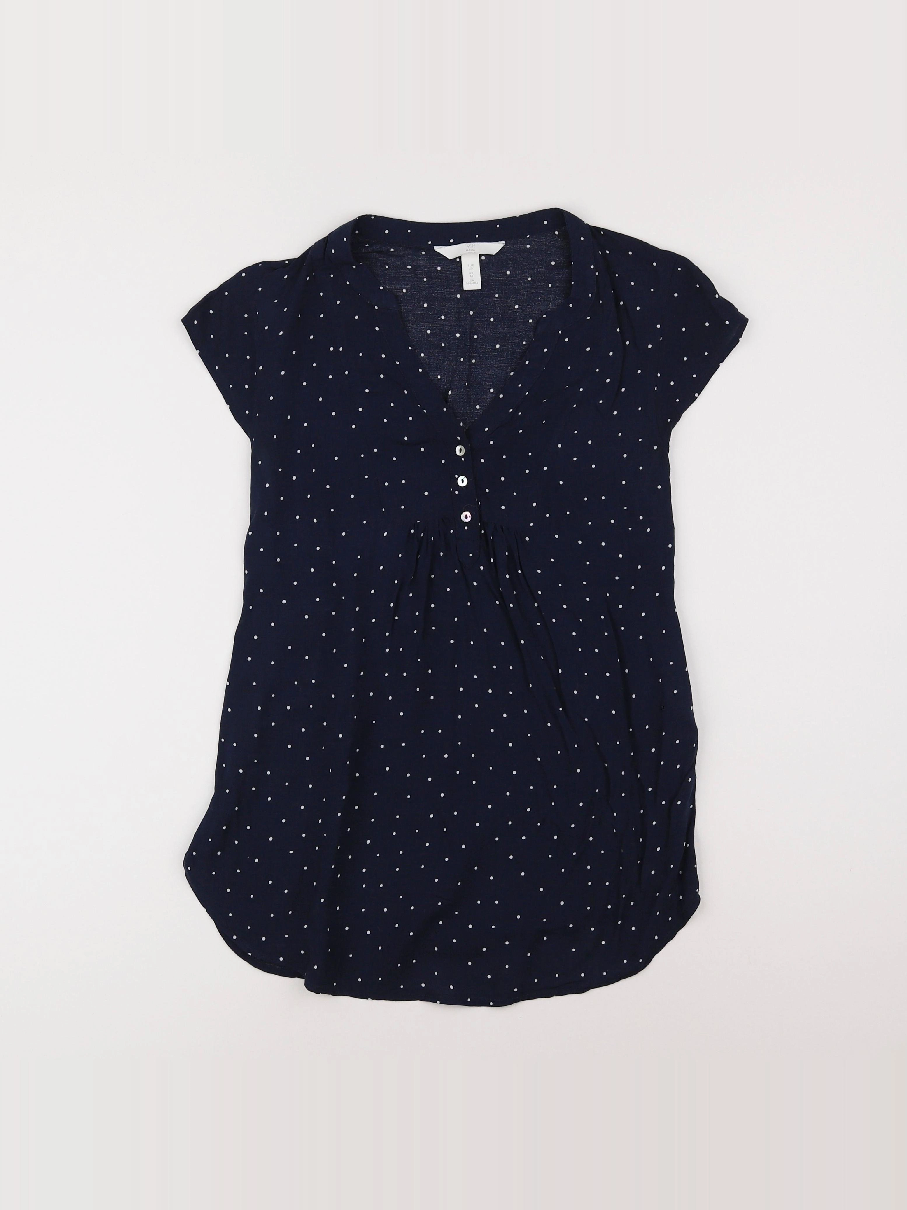 H&M - blouse grossesse bleu - 34