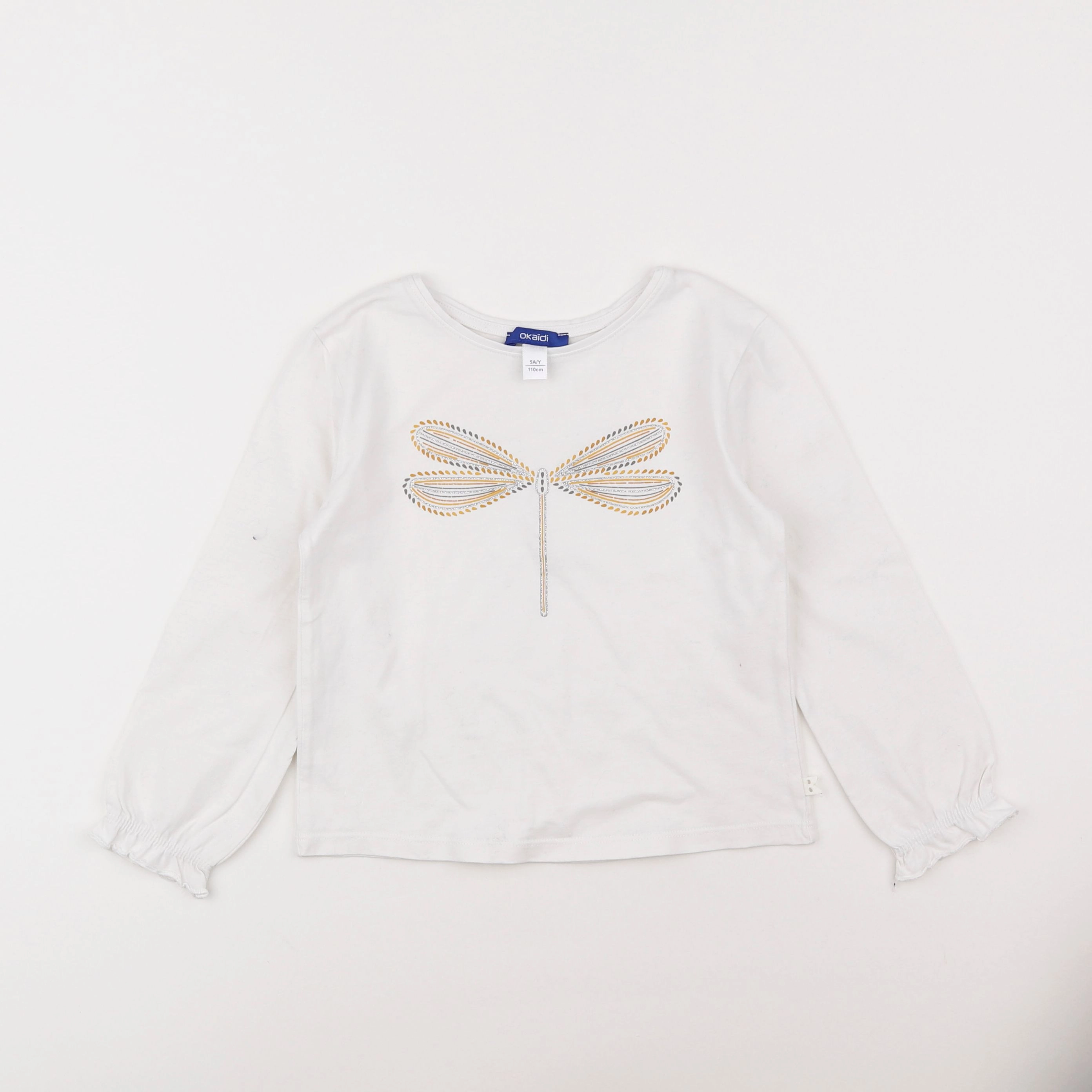 Okaidi - tee-shirt blanc - 5 ans