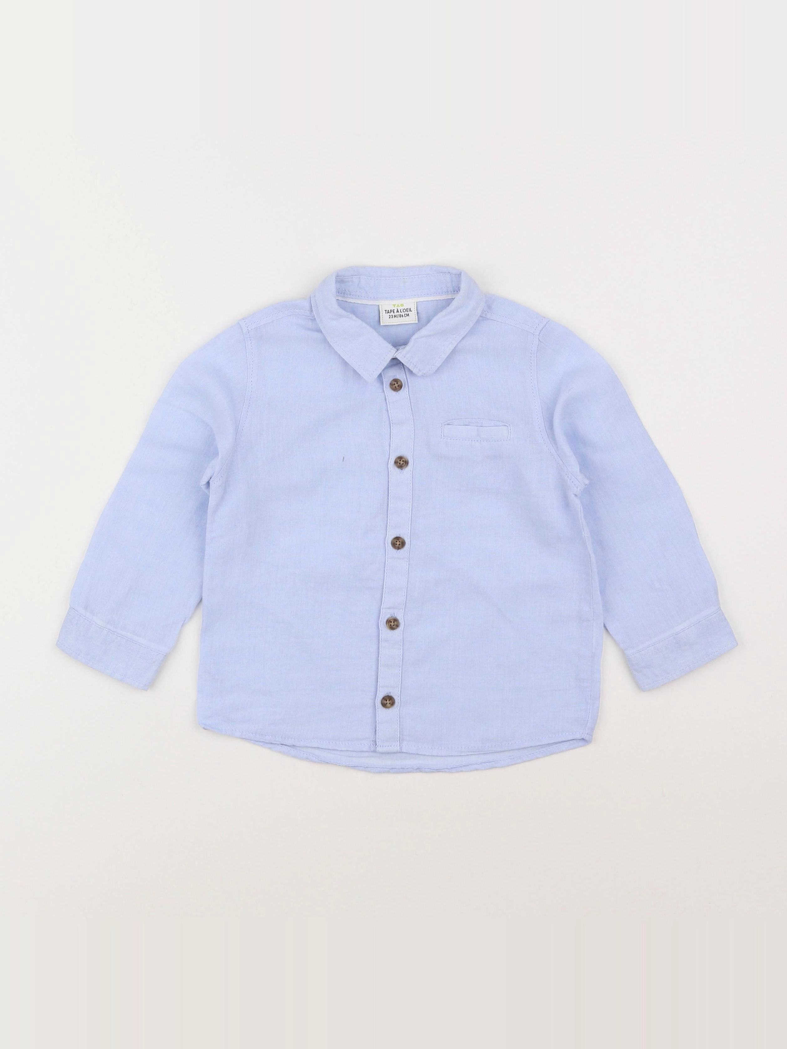 Tape à l'oeil - chemise bleu - 2 ans