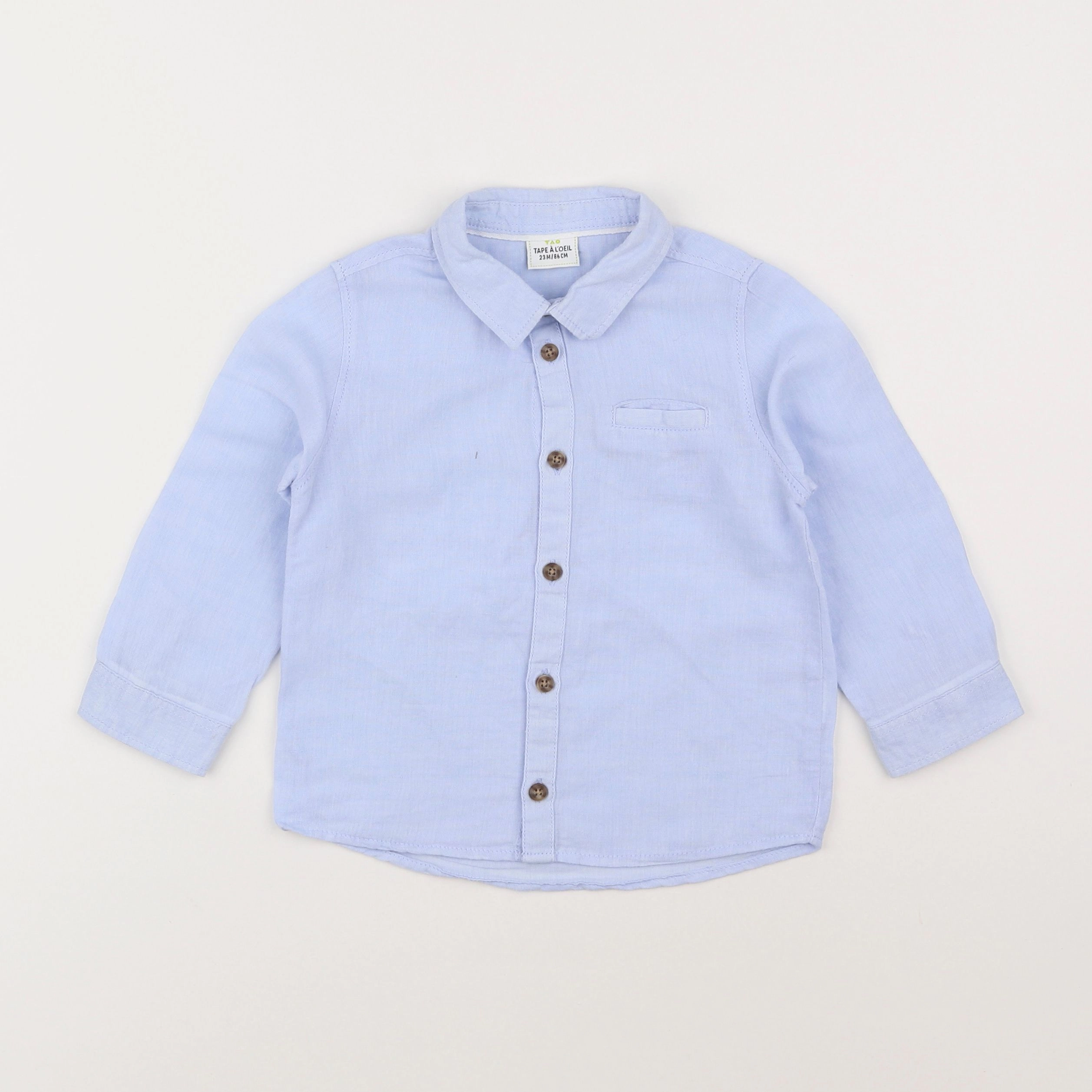 Tape à l'oeil - chemise bleu - 2 ans