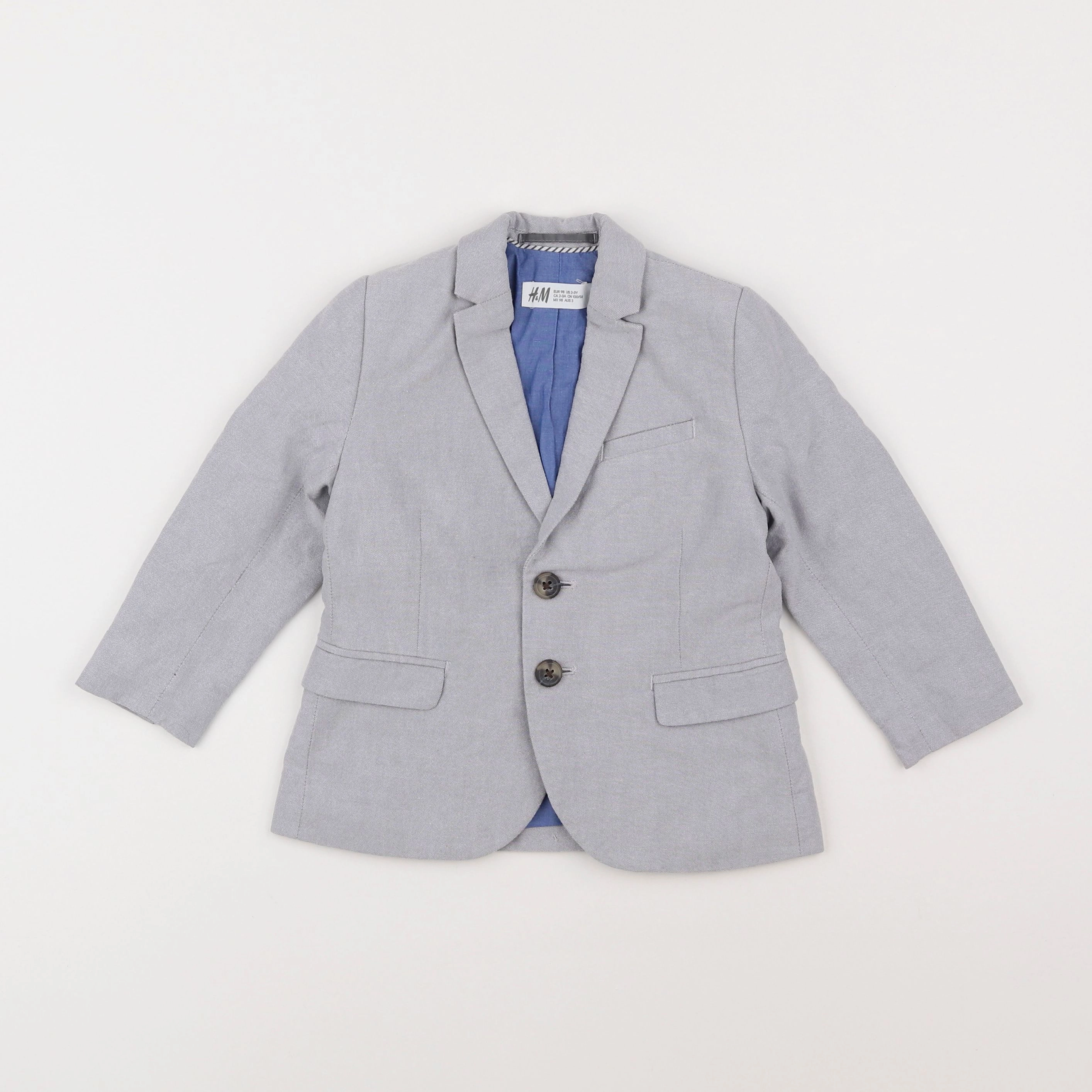 H&M - veste gris - 2/3 ans