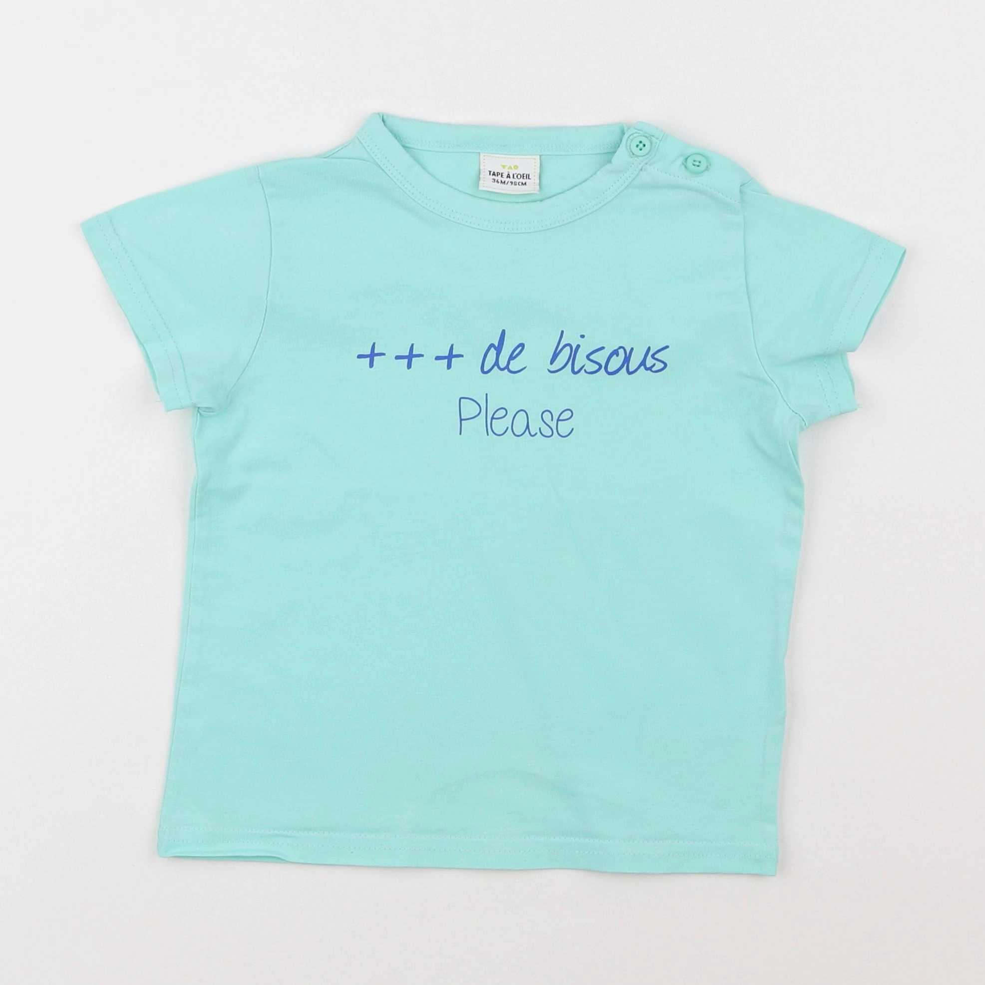 Tape à l'oeil - tee-shirt bleu - 3 ans