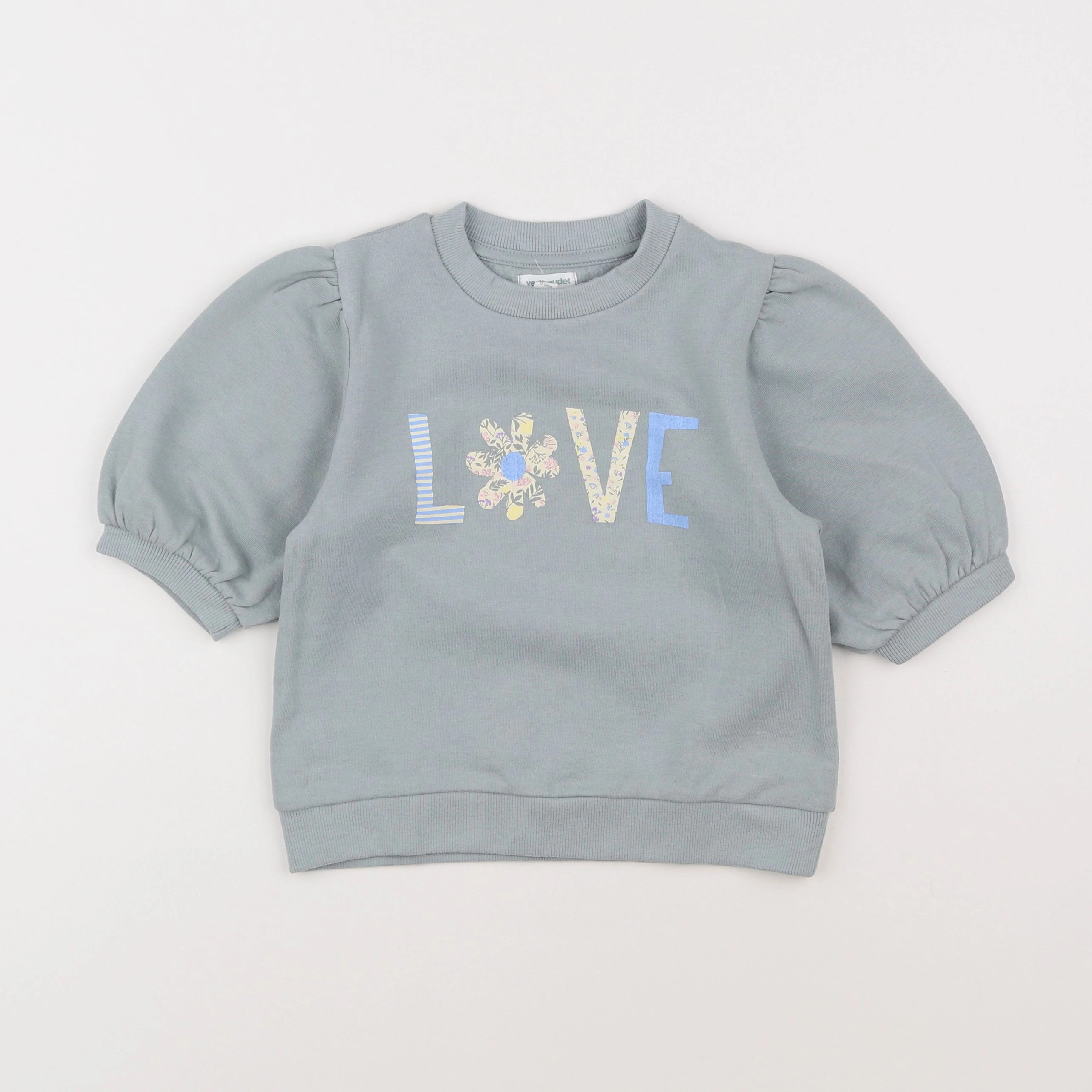 Vertbaudet - sweat bleu - 6 ans