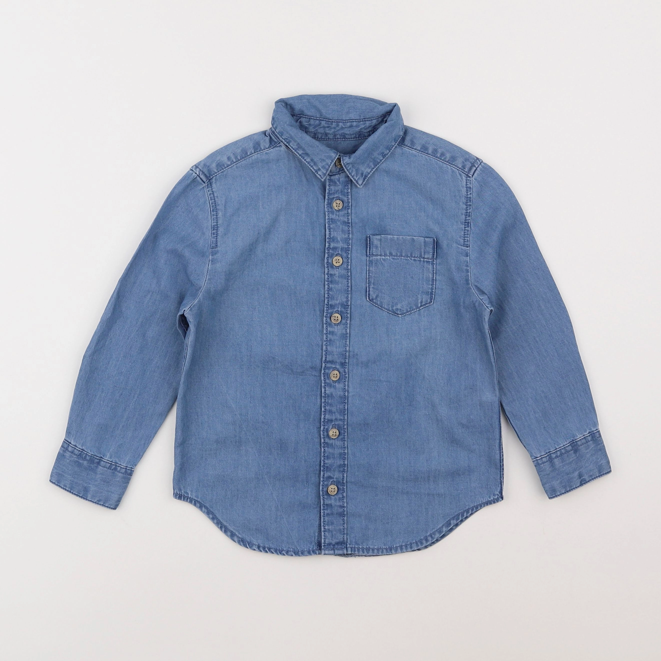 Monoprix - chemise bleu - 3 ans