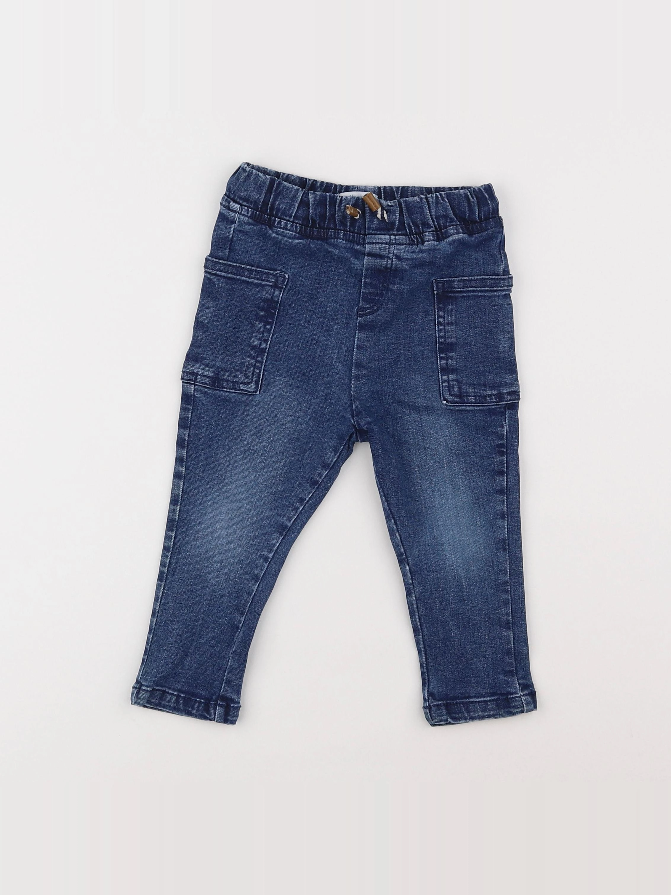 Vertbaudet - jegging bleu - 18 mois
