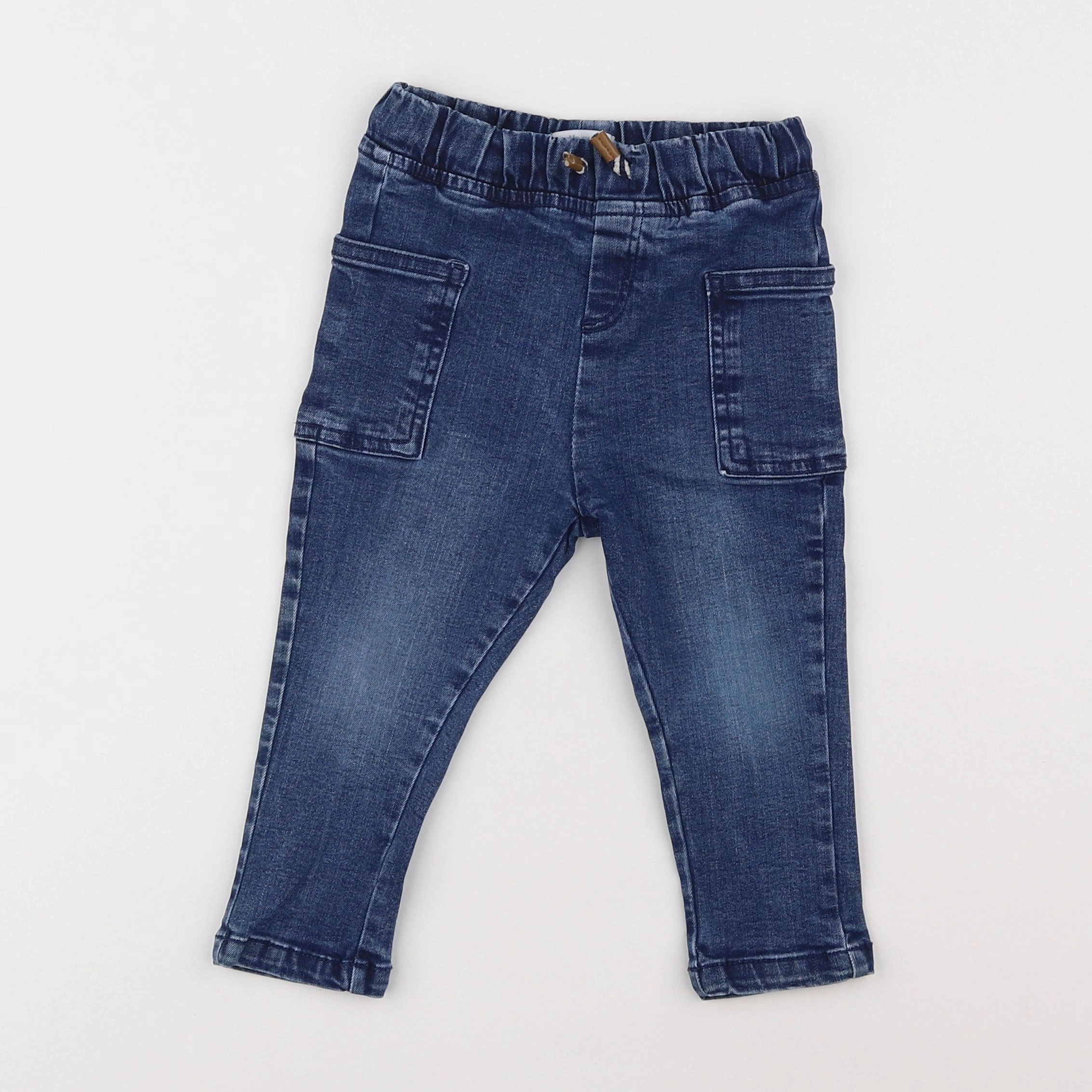 Vertbaudet - jegging bleu - 18 mois