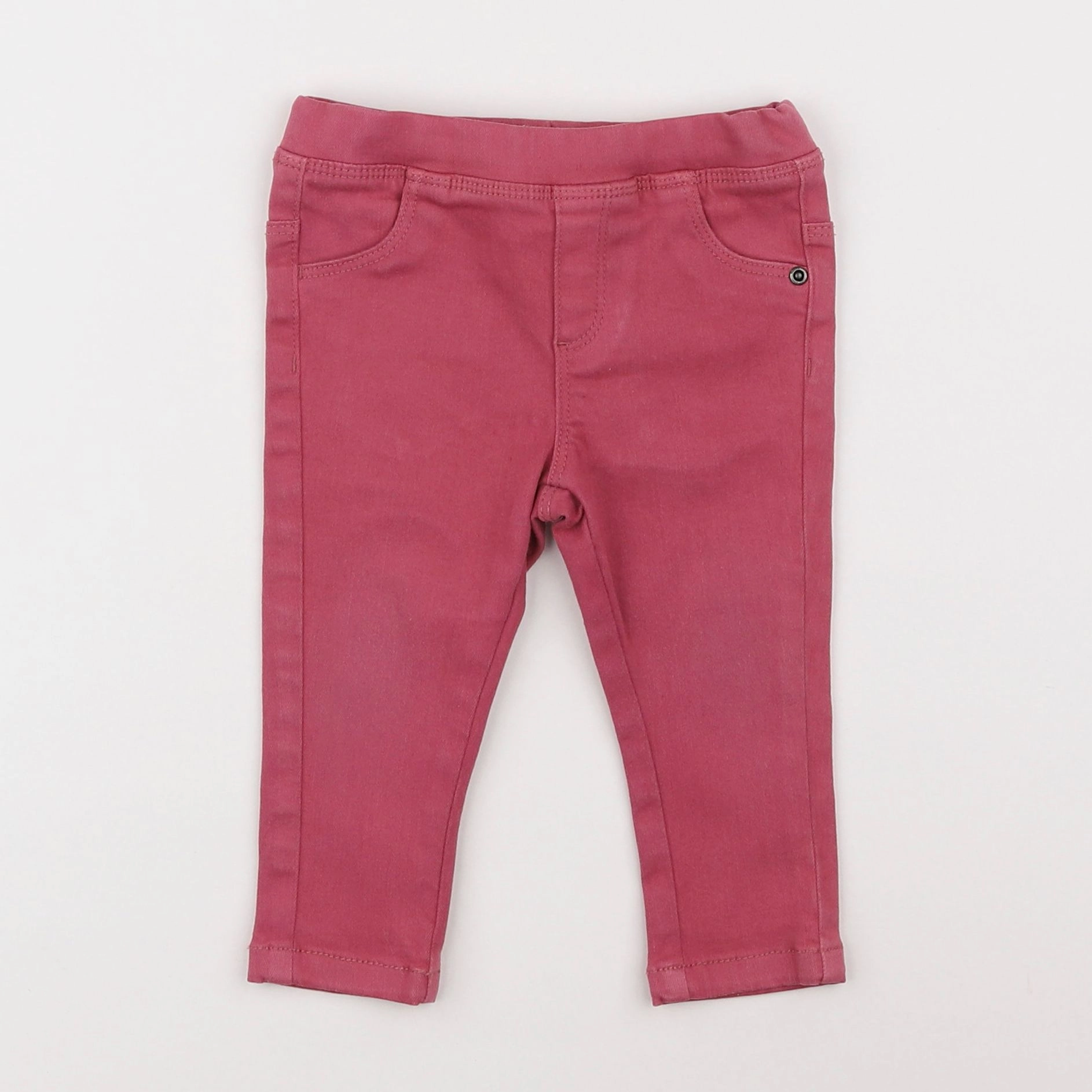 Vertbaudet - jegging rose - 12 mois