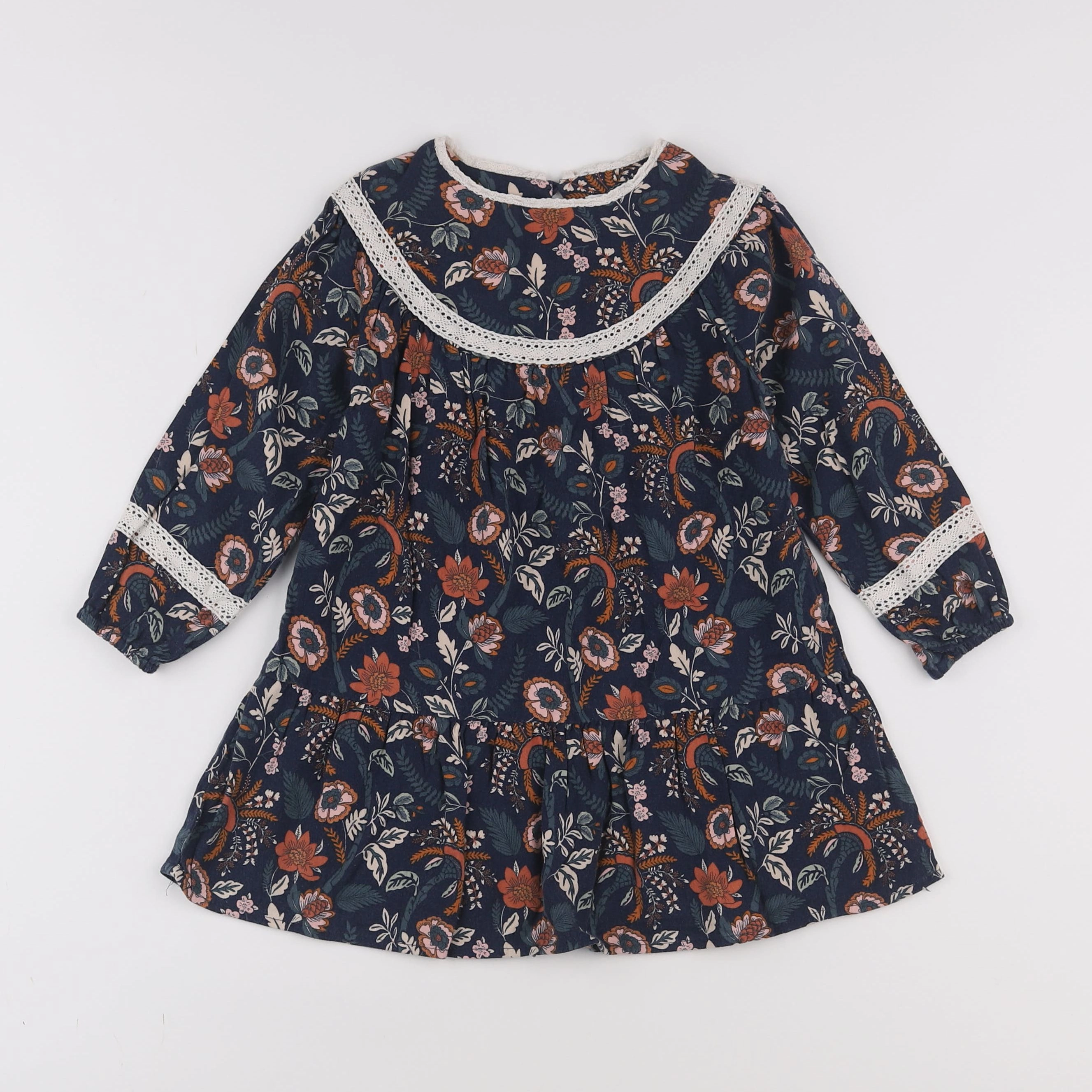 Vertbaudet - robe bleu - 3 ans