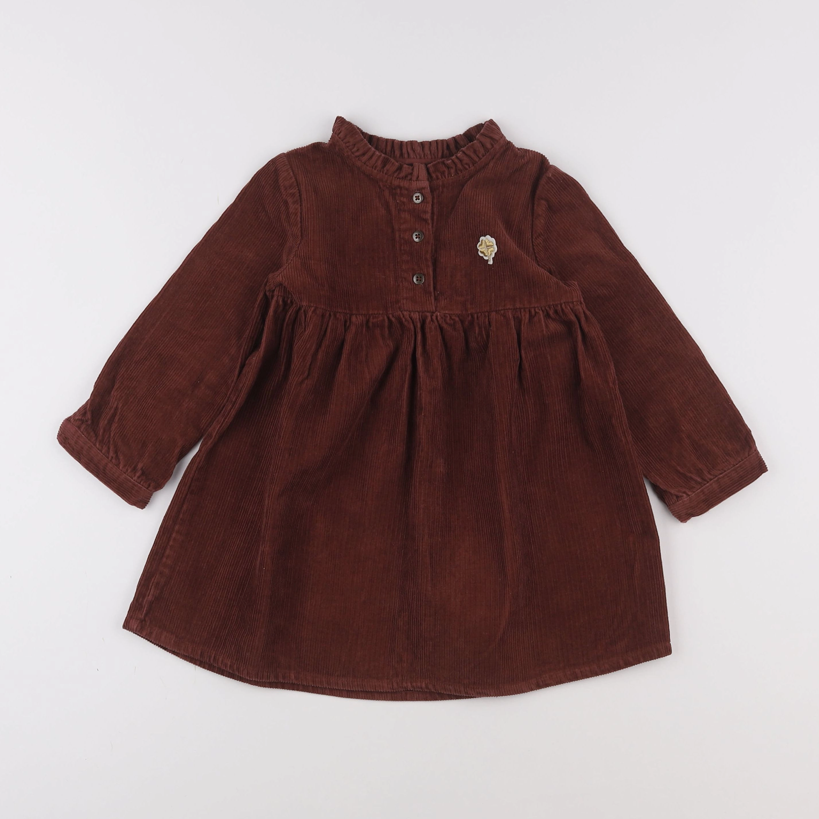 Vertbaudet - robe marron - 3 ans