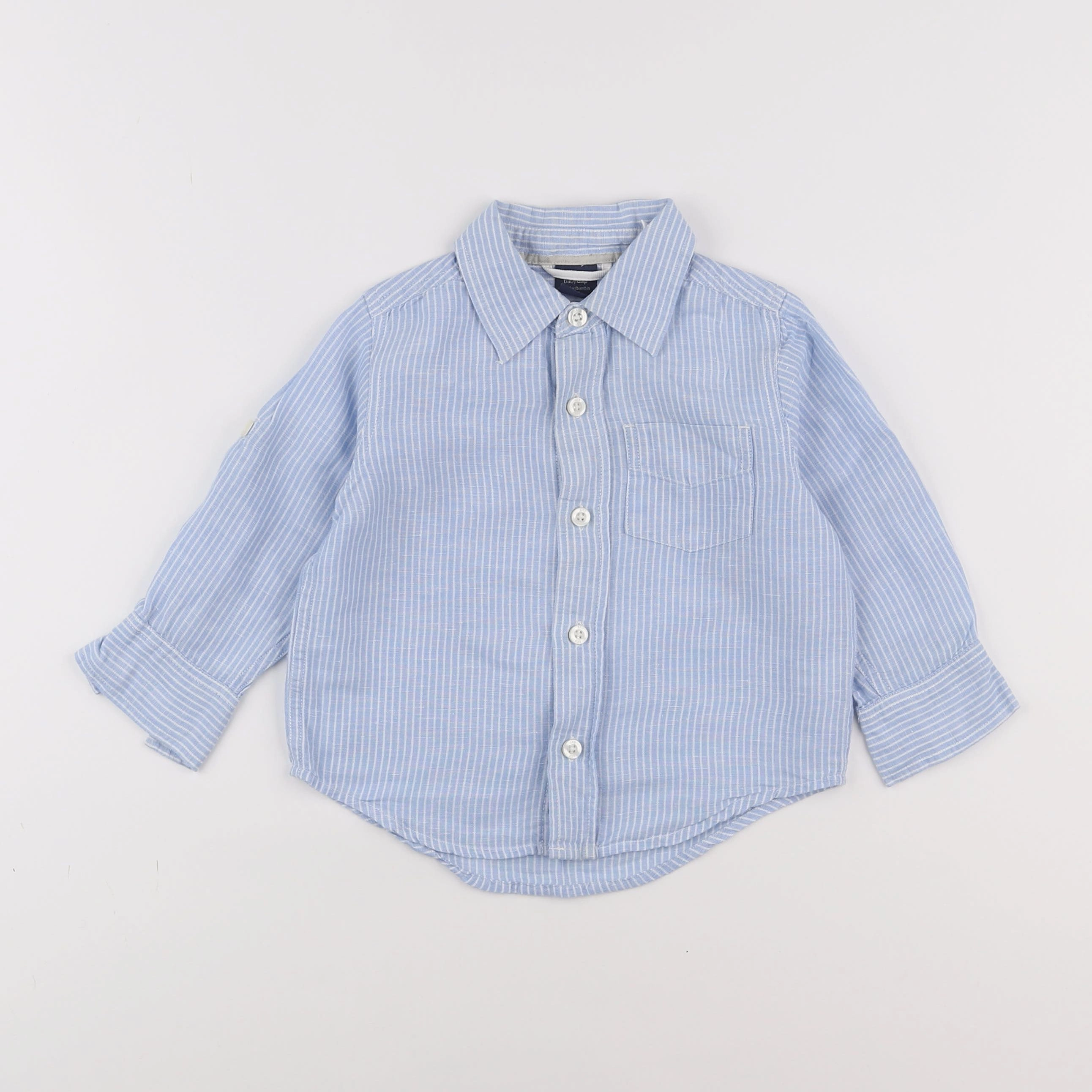 GAP - chemise bleu - 18 mois à 2 ans