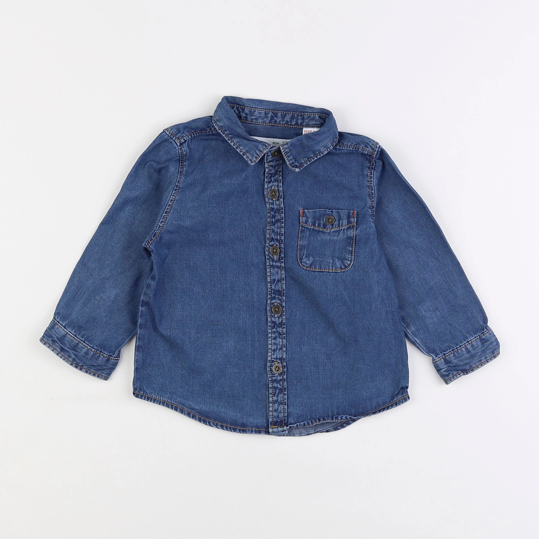 Zara - chemise bleu - 9/12 mois