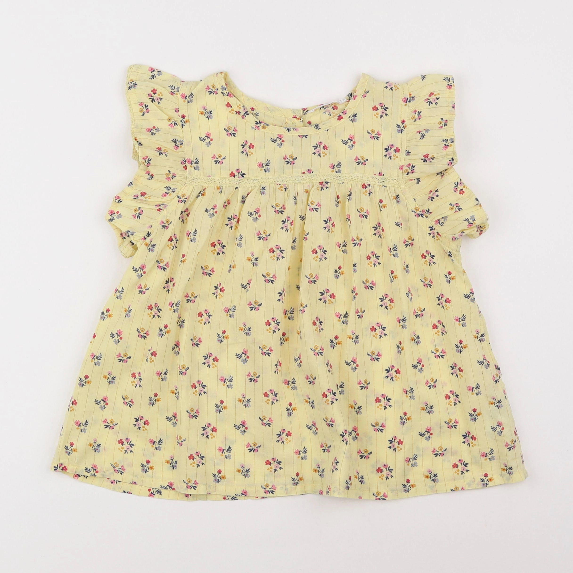 Monoprix - blouse jaune - 8 ans