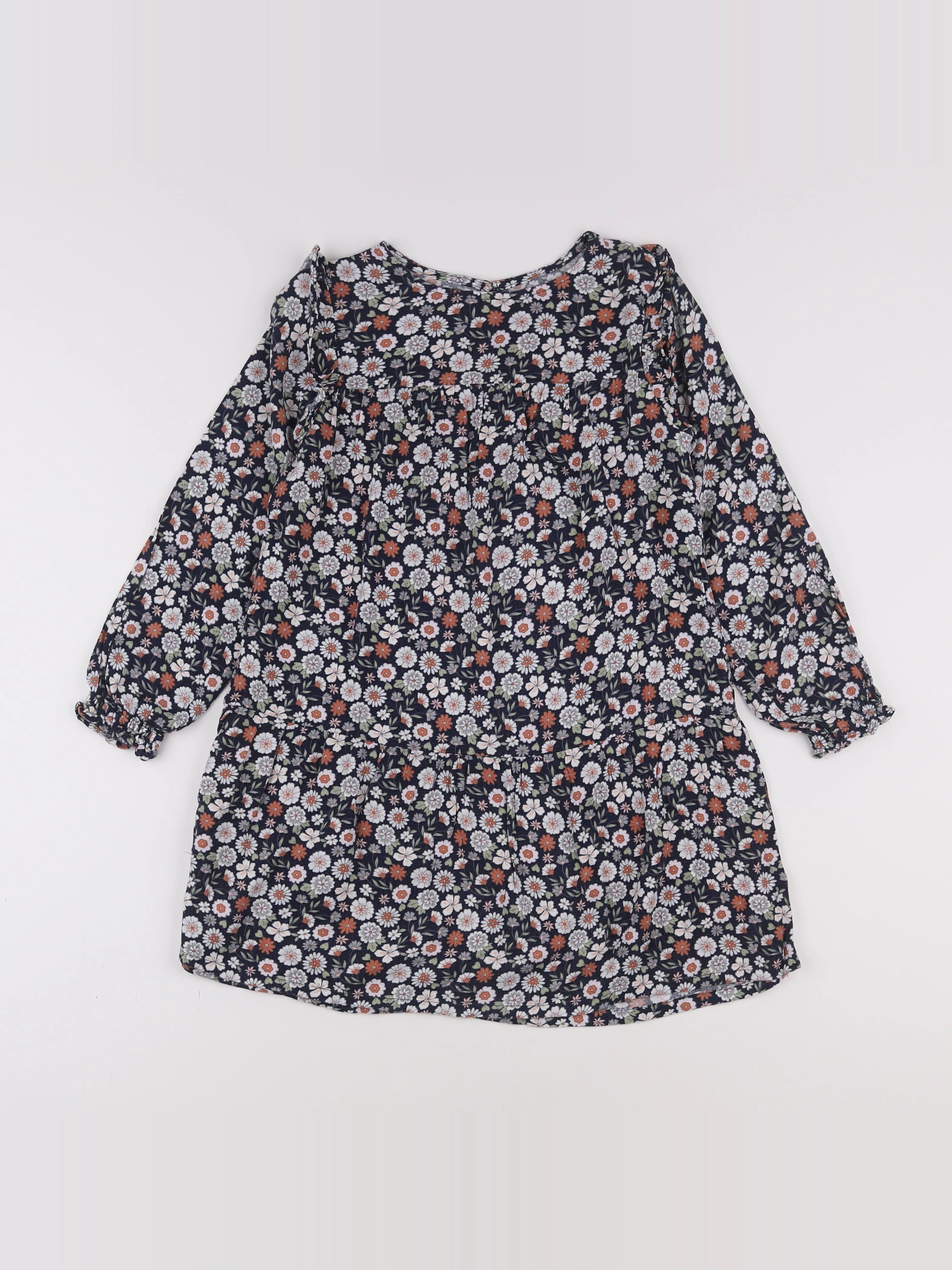 Vertbaudet - robe multicolore - 7 ans