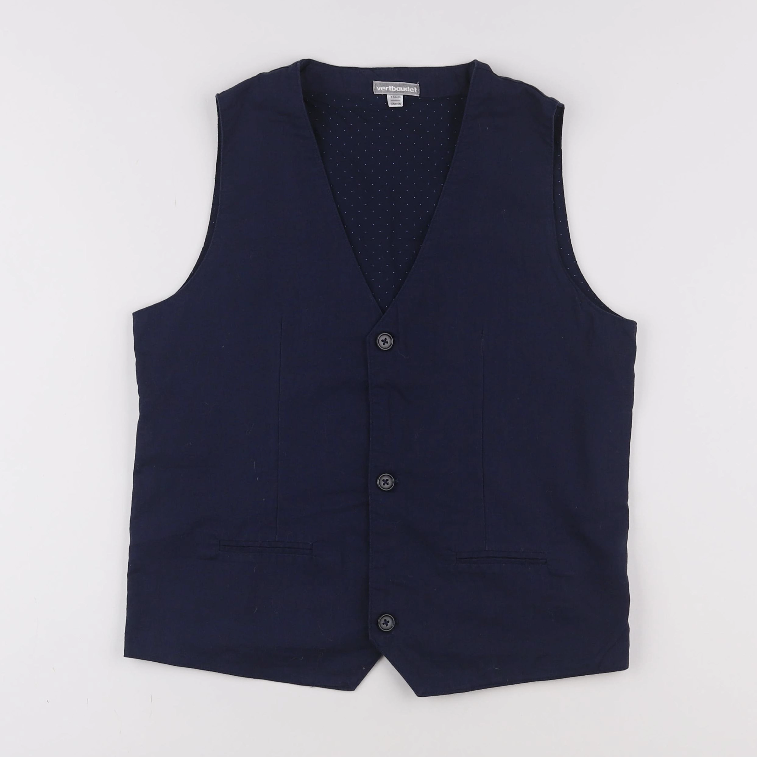 Vertbaudet - gilet bleu - 12 ans