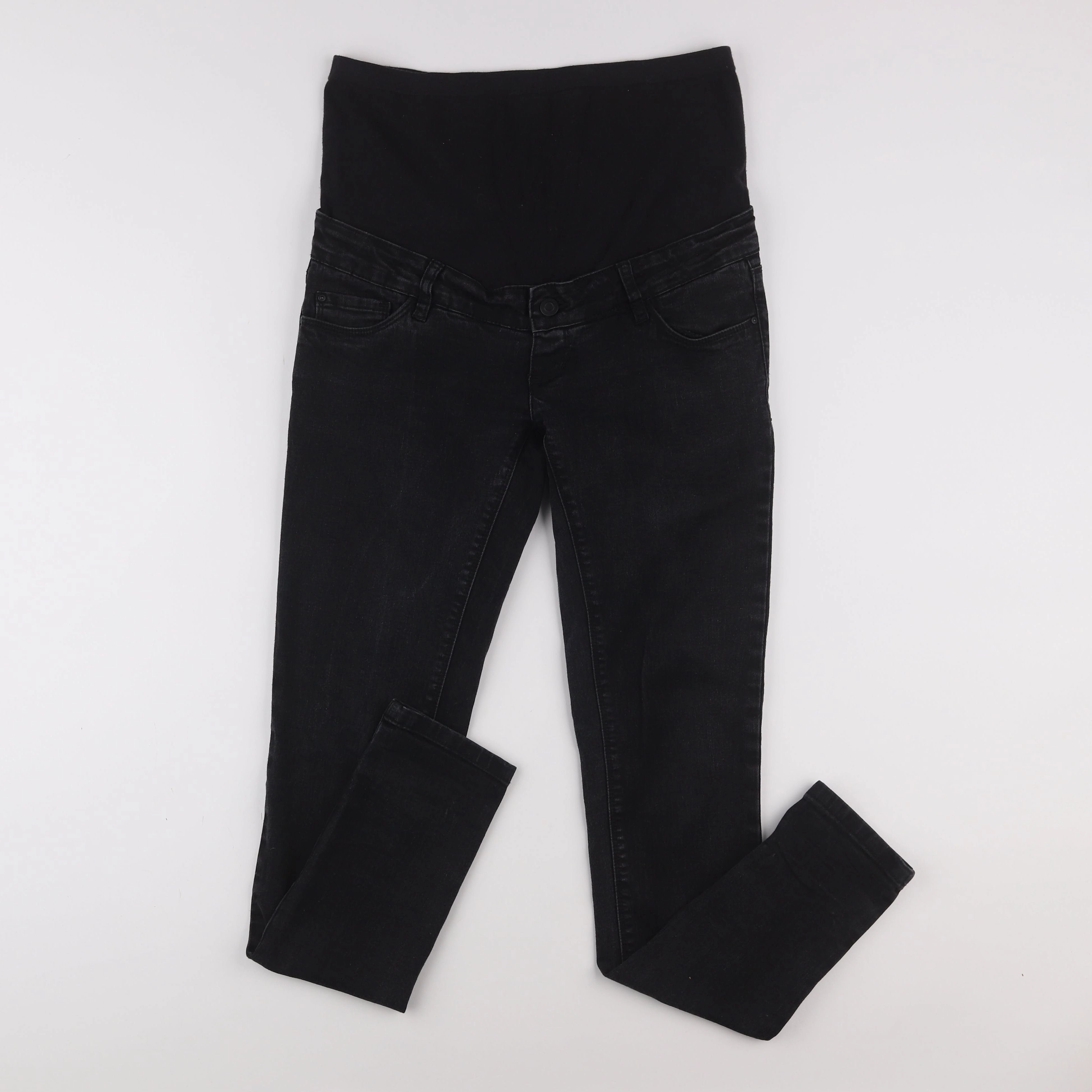 H&M - jean grossesse noir - 40