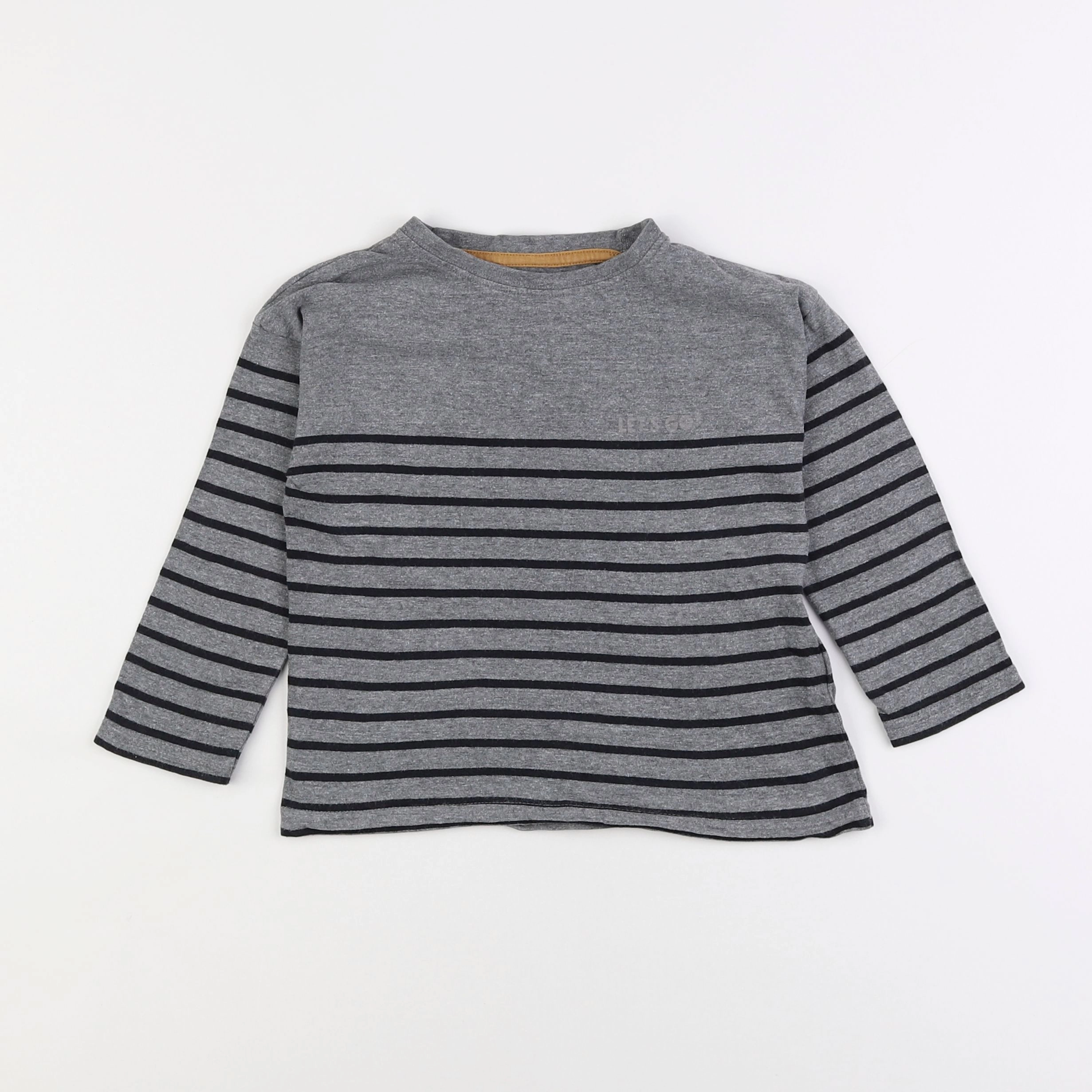 Vertbaudet - tee-shirt gris - 4 ans