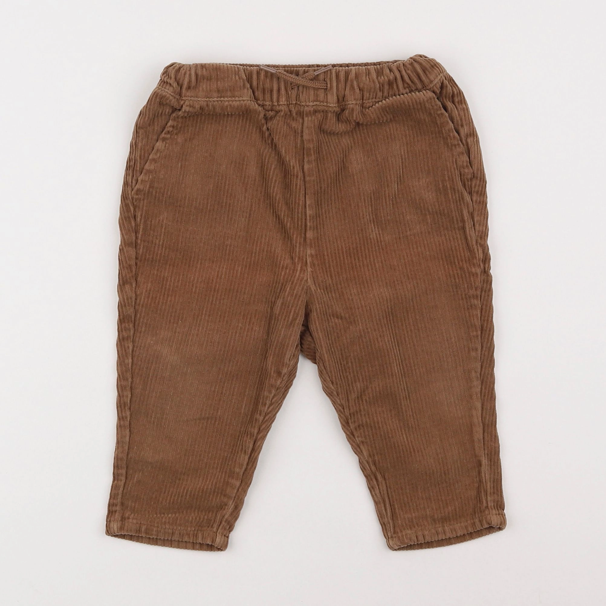 Vertbaudet - pantalon marron - 12 mois