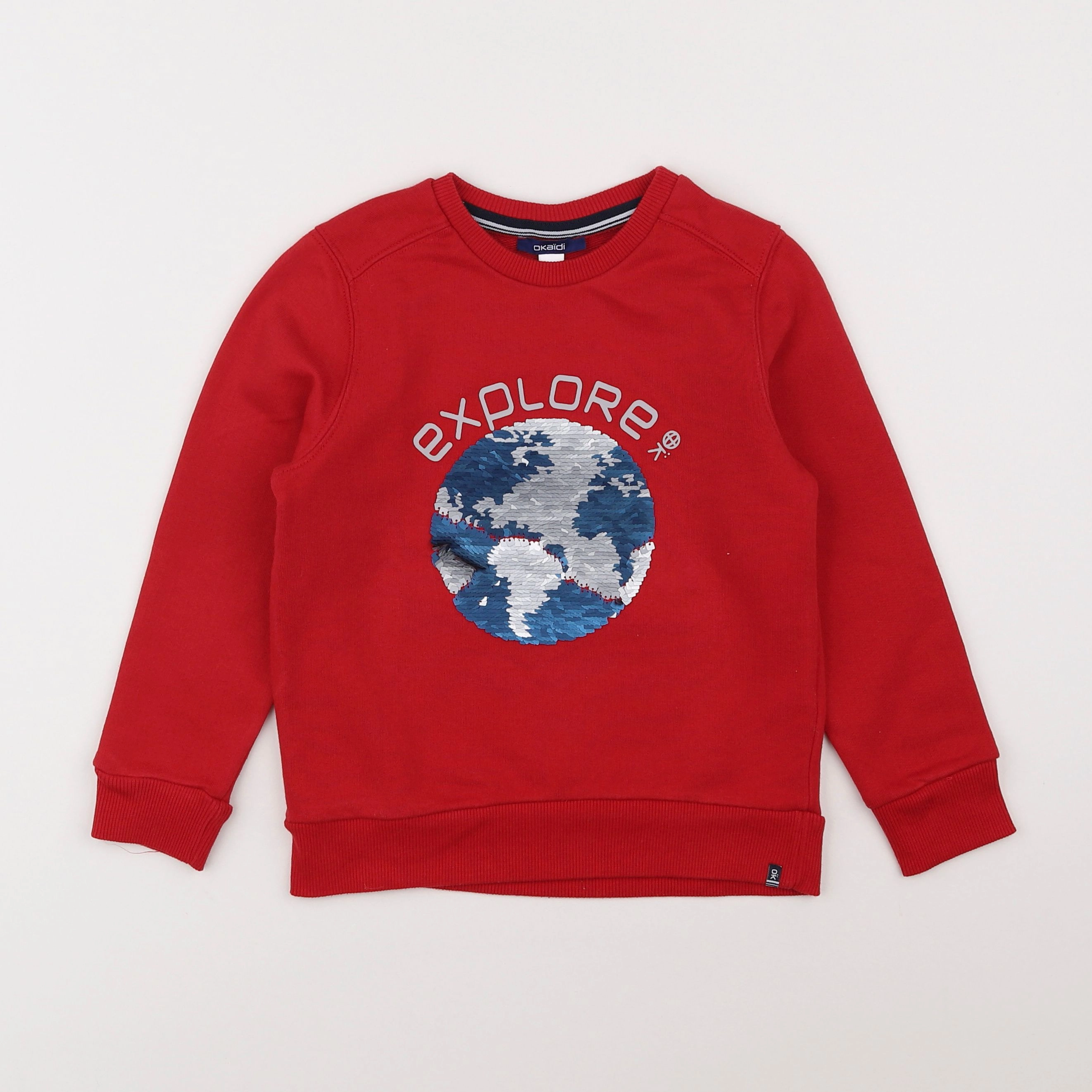 Okaidi - sweat rouge - 6 ans