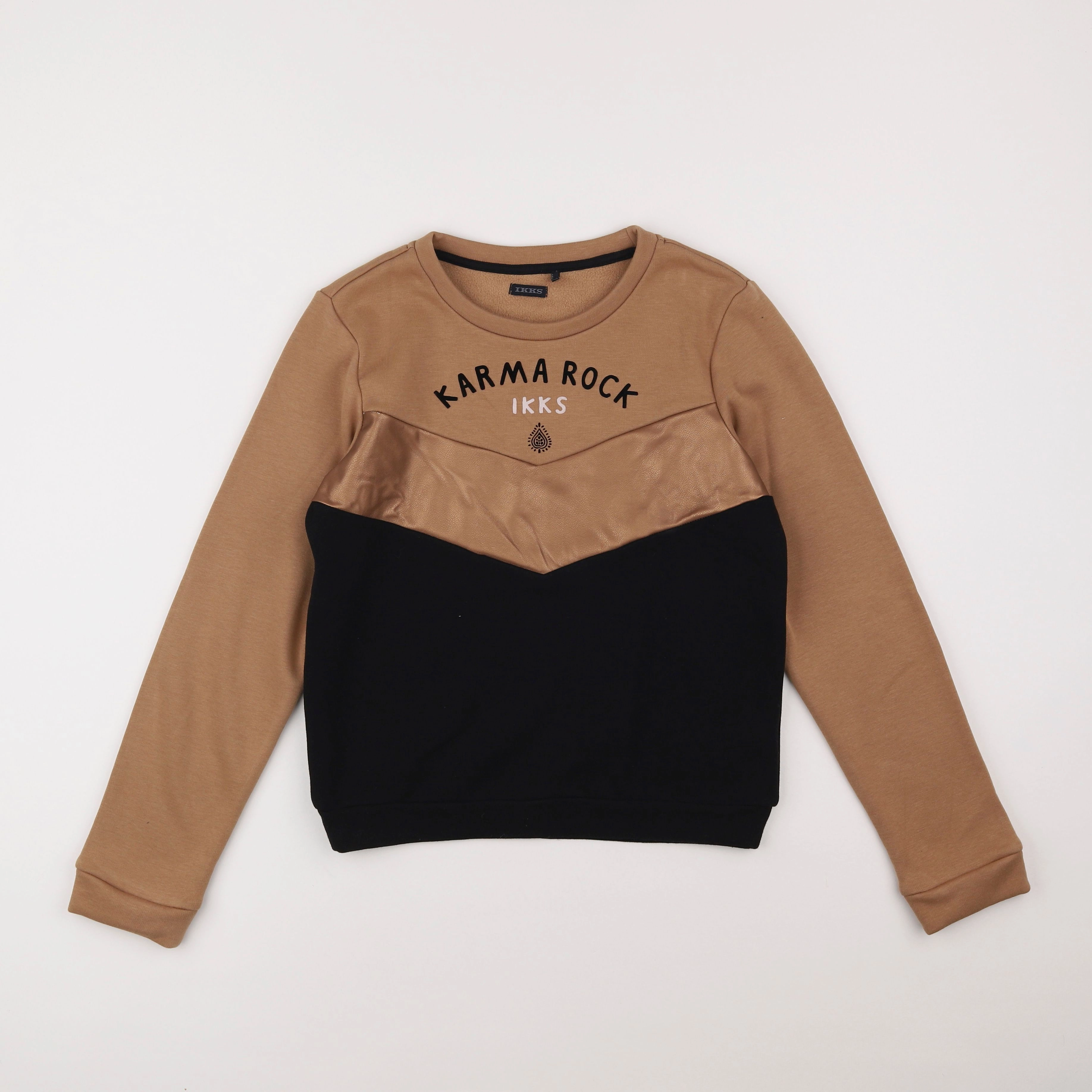 IKKS - sweat marron - 12 ans