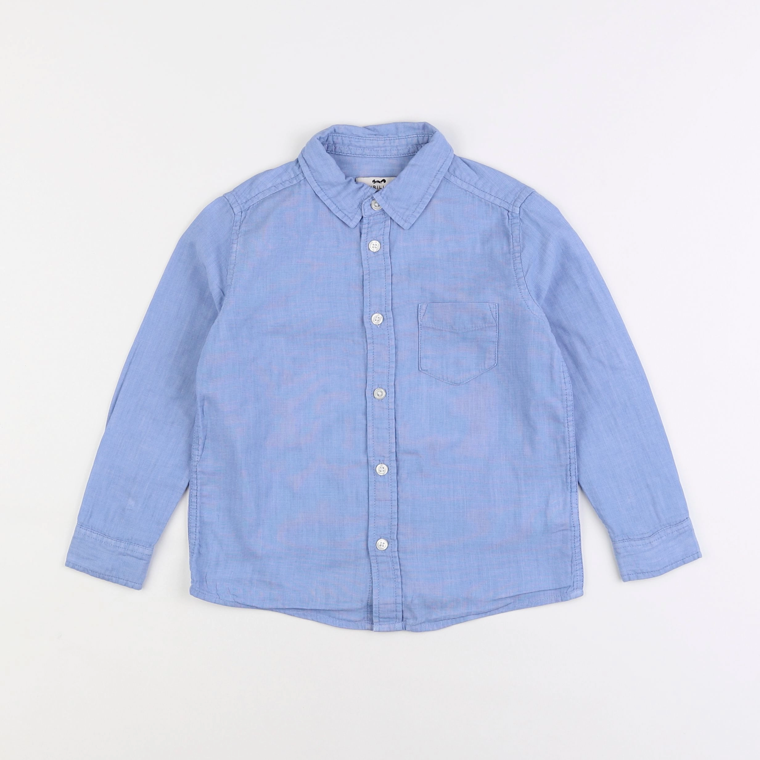 Cyrillus - chemise bleu - 4 ans