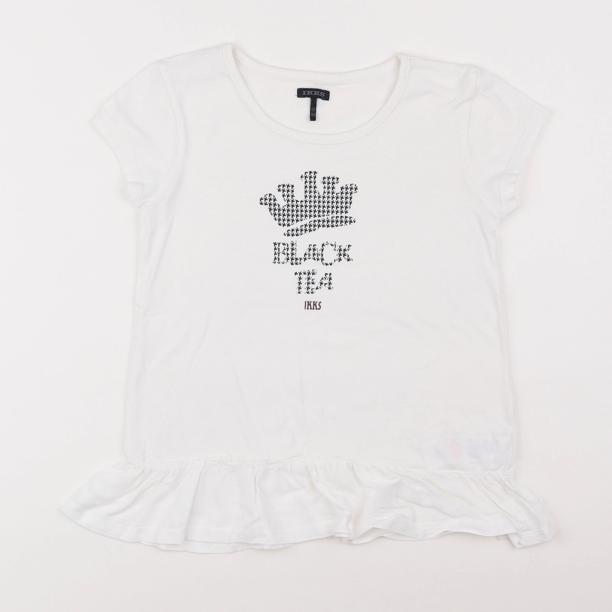 IKKS - tee-shirt blanc - 10 ans