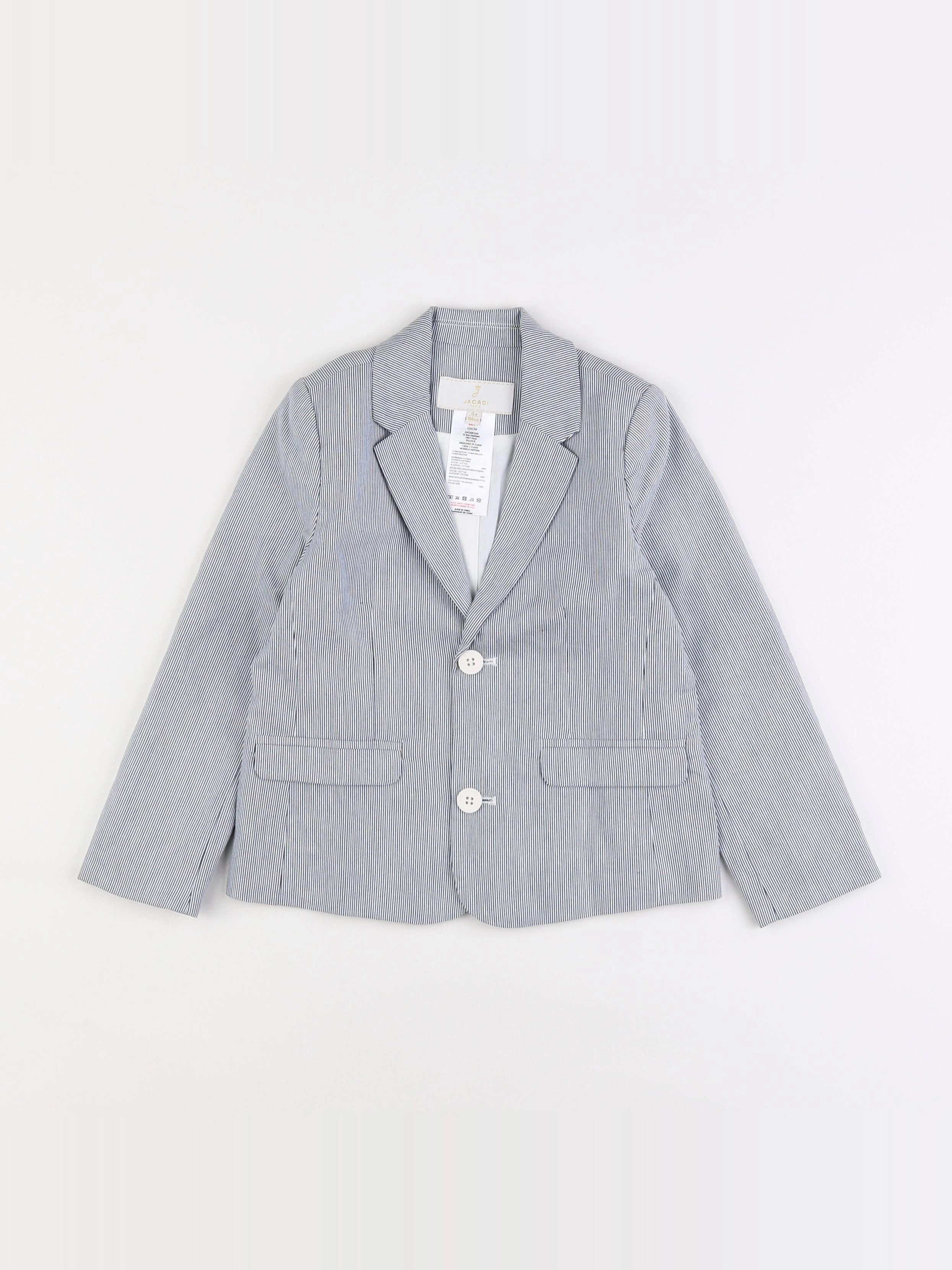 Jacadi - veste blanc, bleu - 4 ans