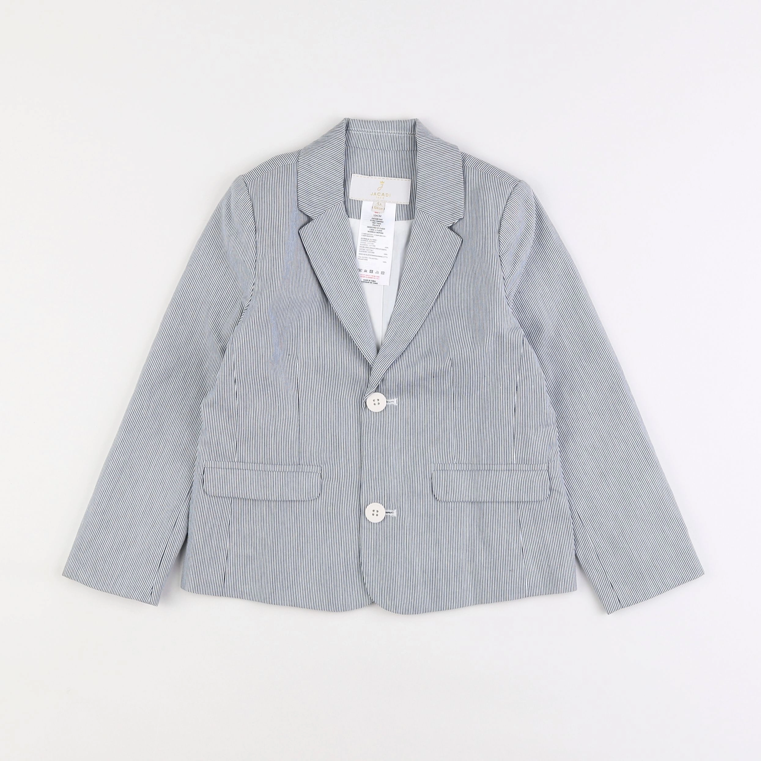 Jacadi - veste blanc, bleu - 4 ans