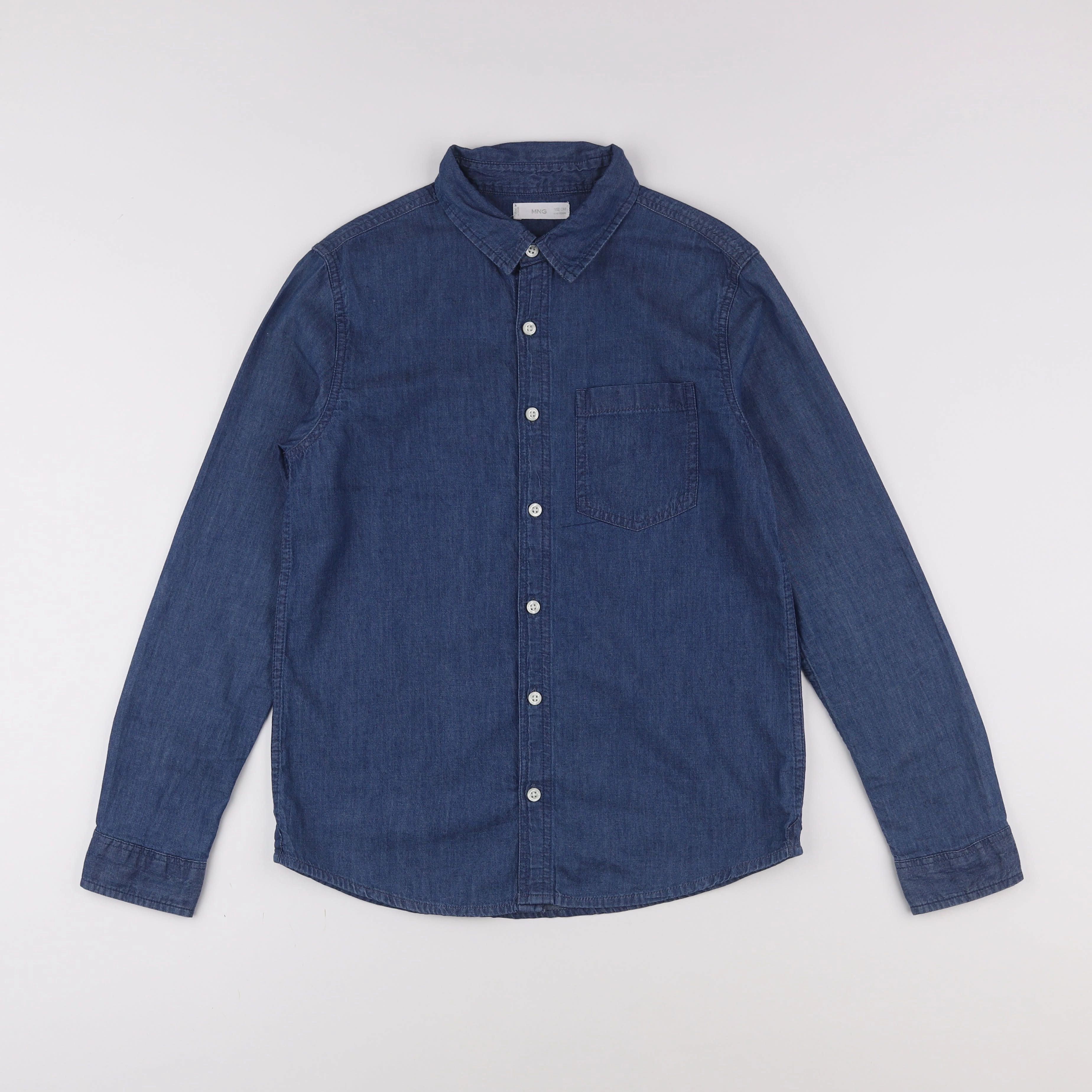 Mango - chemise bleu - 11/12 ans