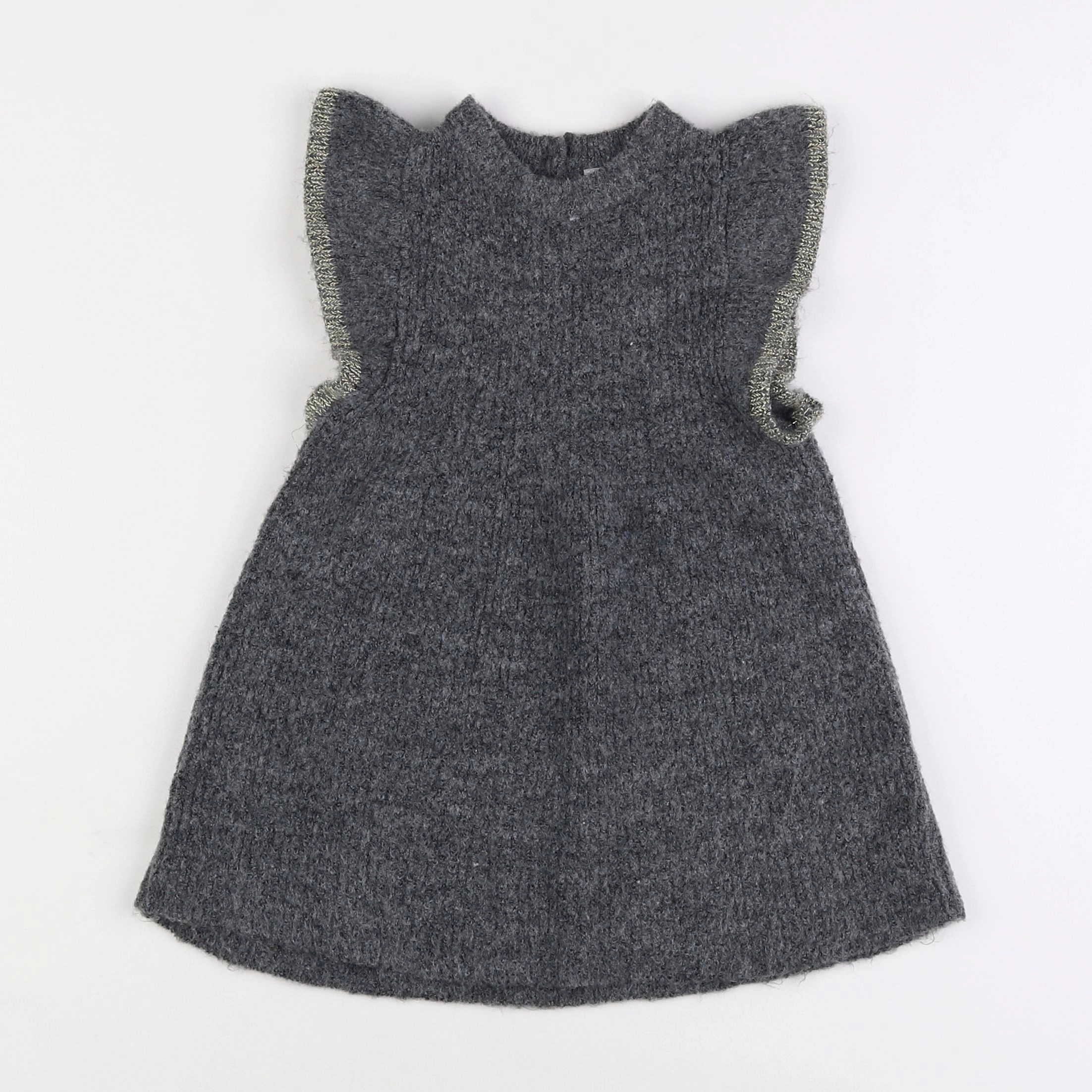 H&M - robe gris - 12/18 mois