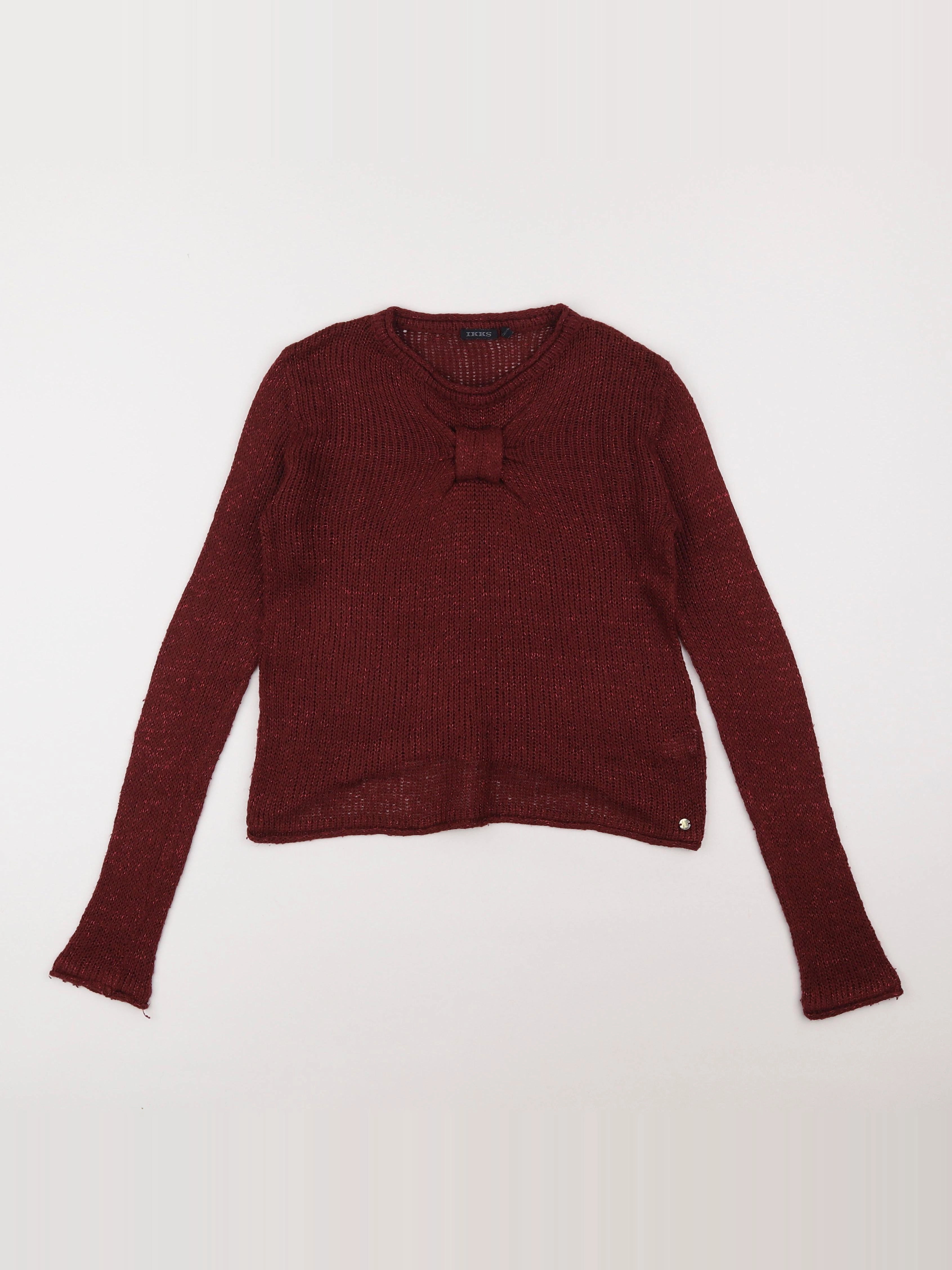 IKKS - pull rouge - 10 ans