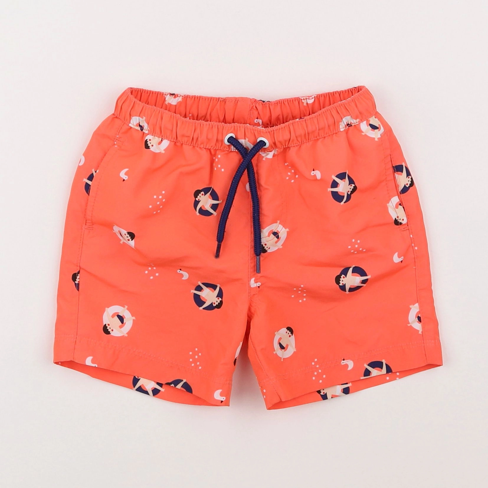 Vertbaudet - maillot de bain orange - 2 ans