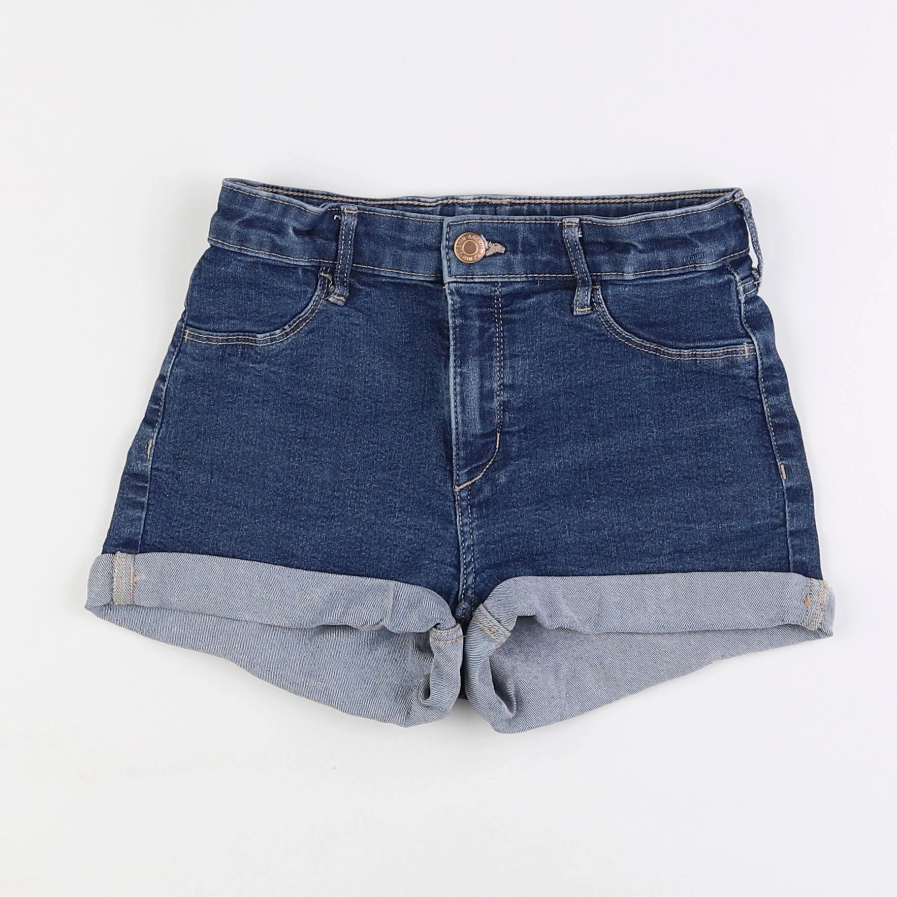 H&M - short bleu - 10/11 ans