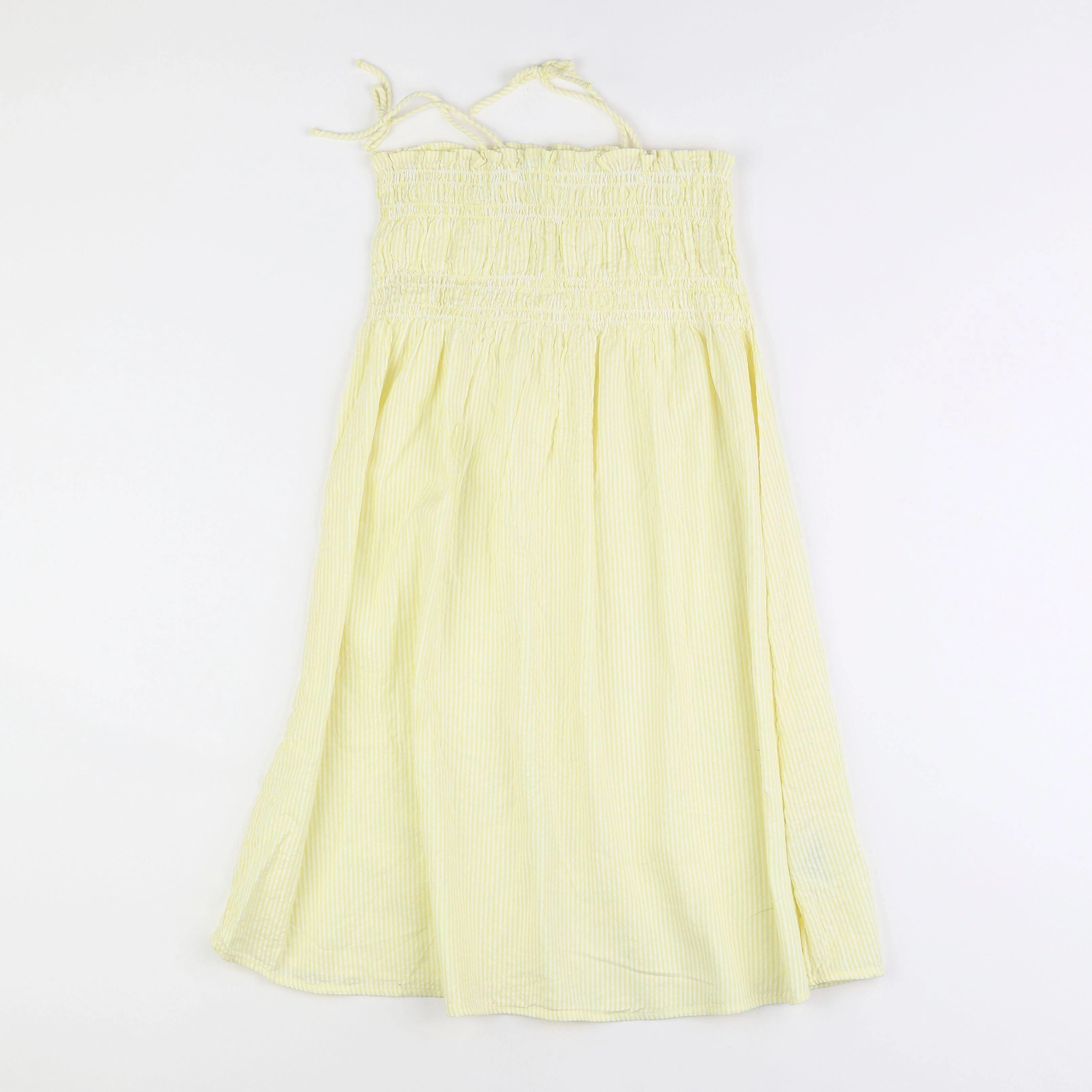 H&M - robe blanc, jaune - 8/9 ans