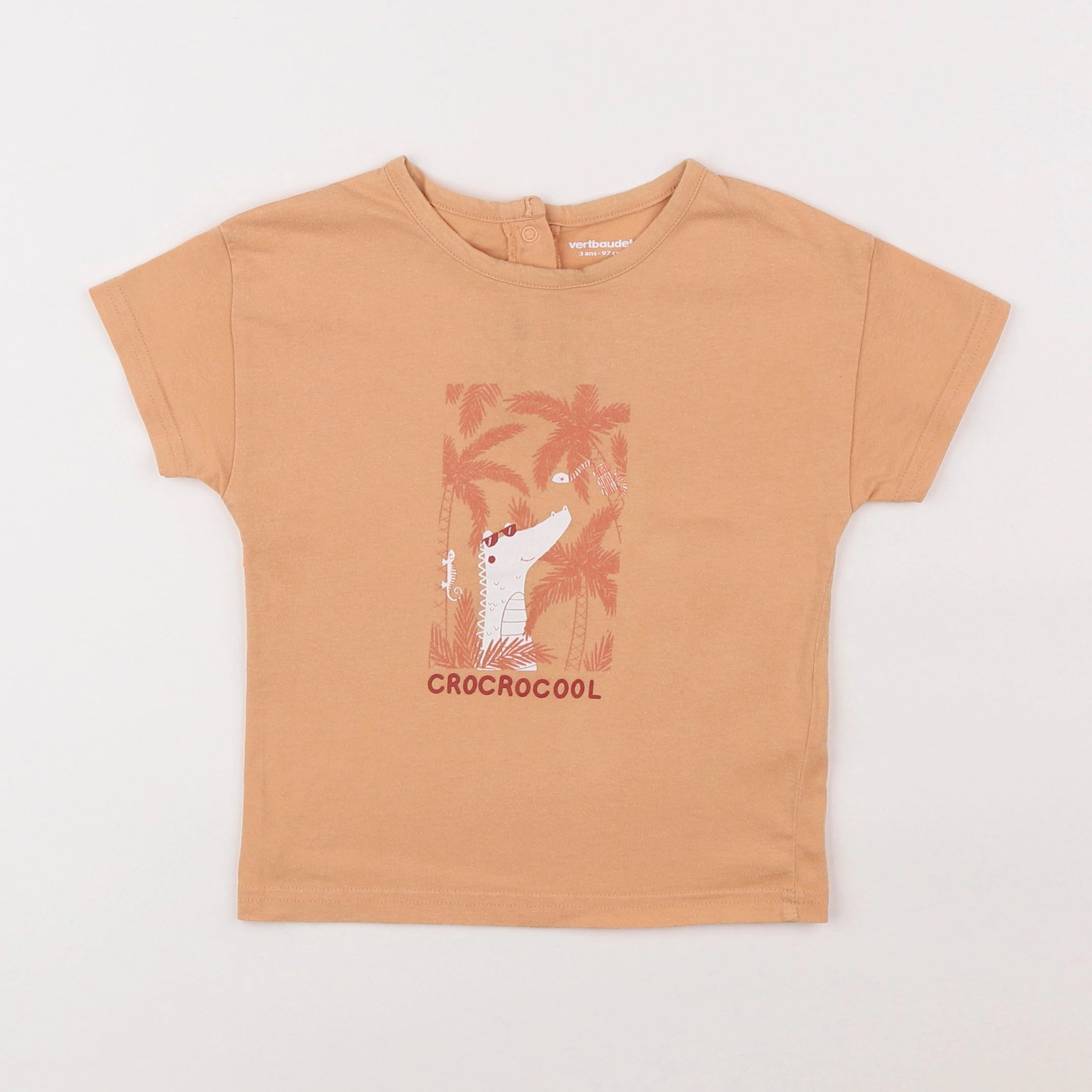 Vertbaudet - tee-shirt orange - 3 ans