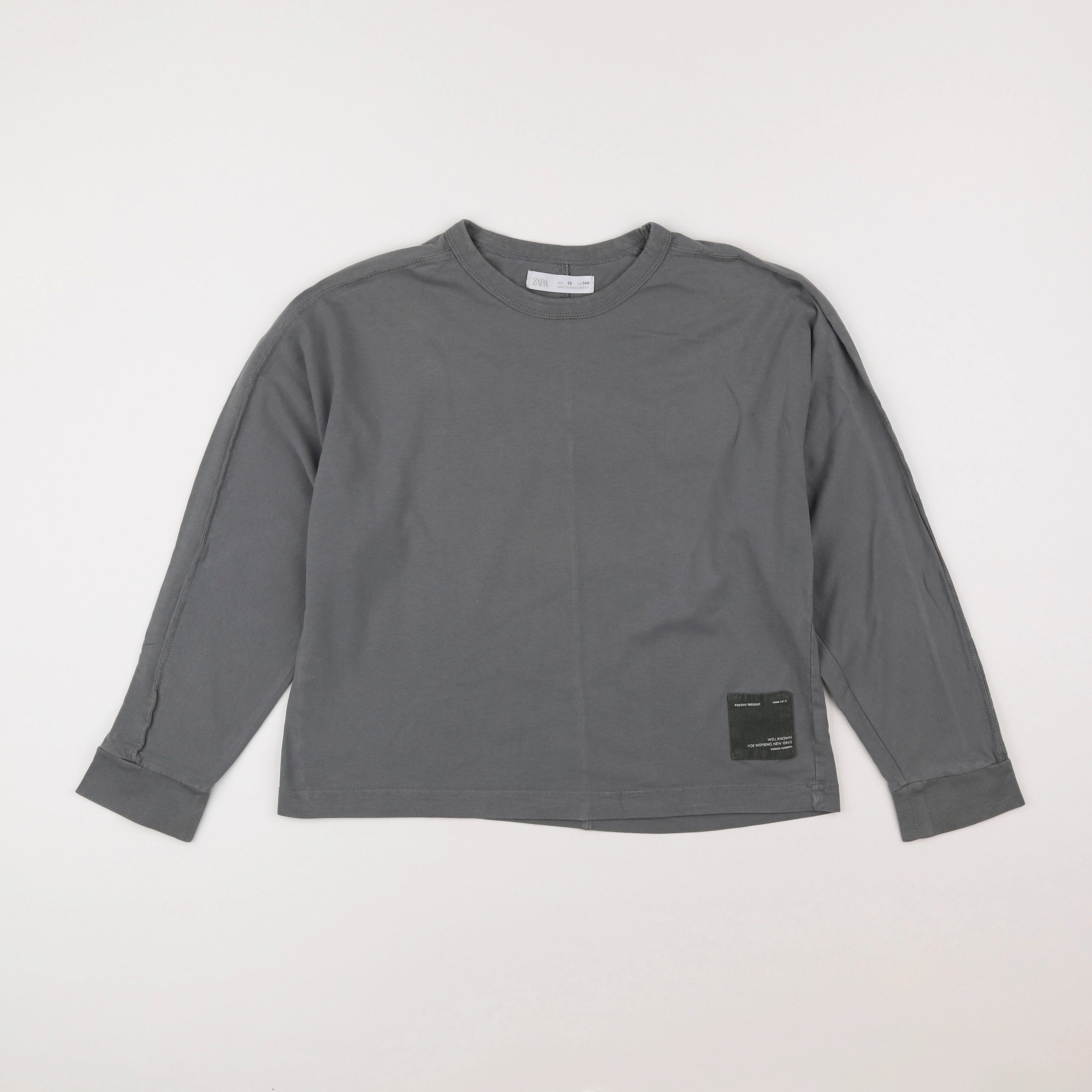 Zara - tee-shirt gris - 10 ans