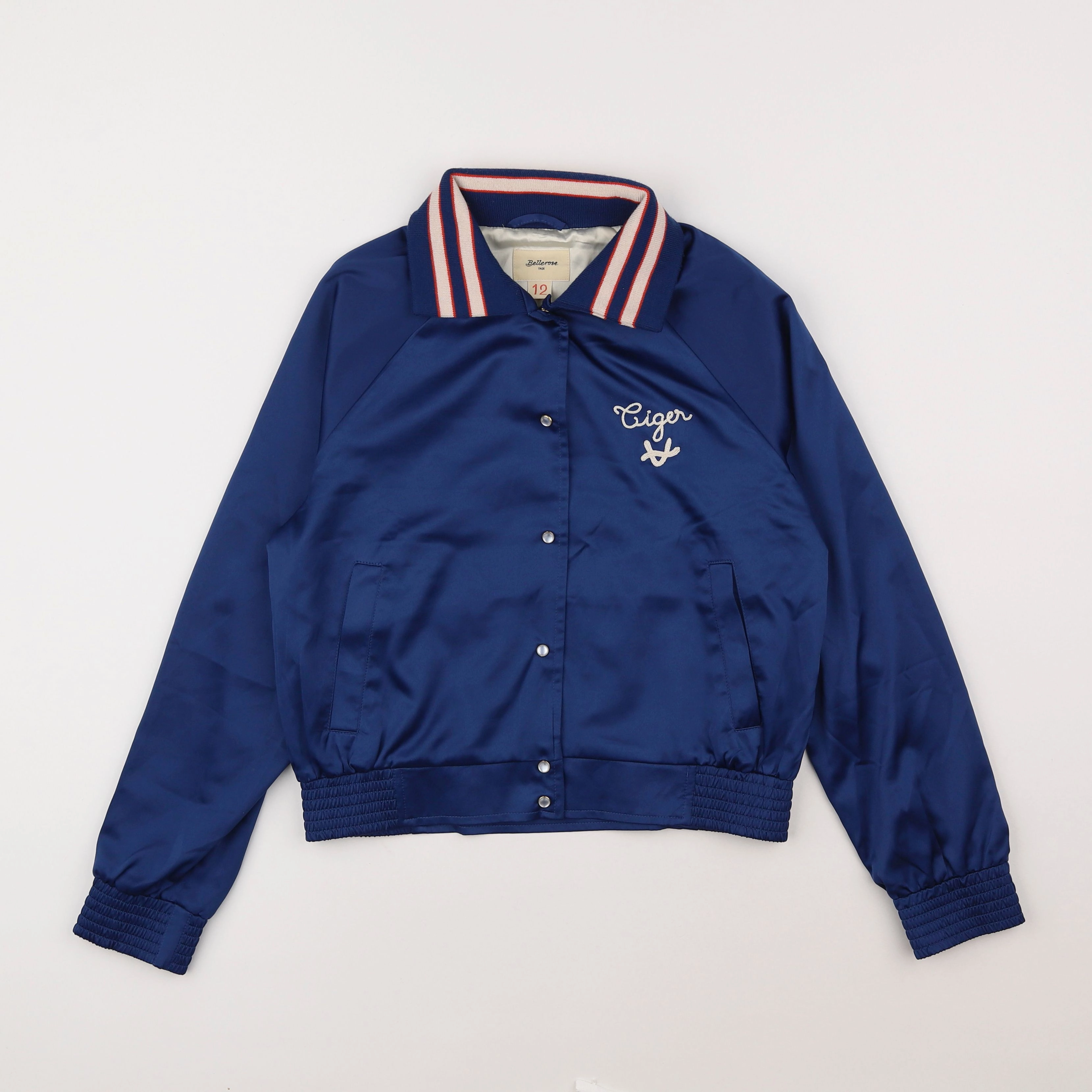 Bellerose - veste imprimé au dos bleu - 12 ans