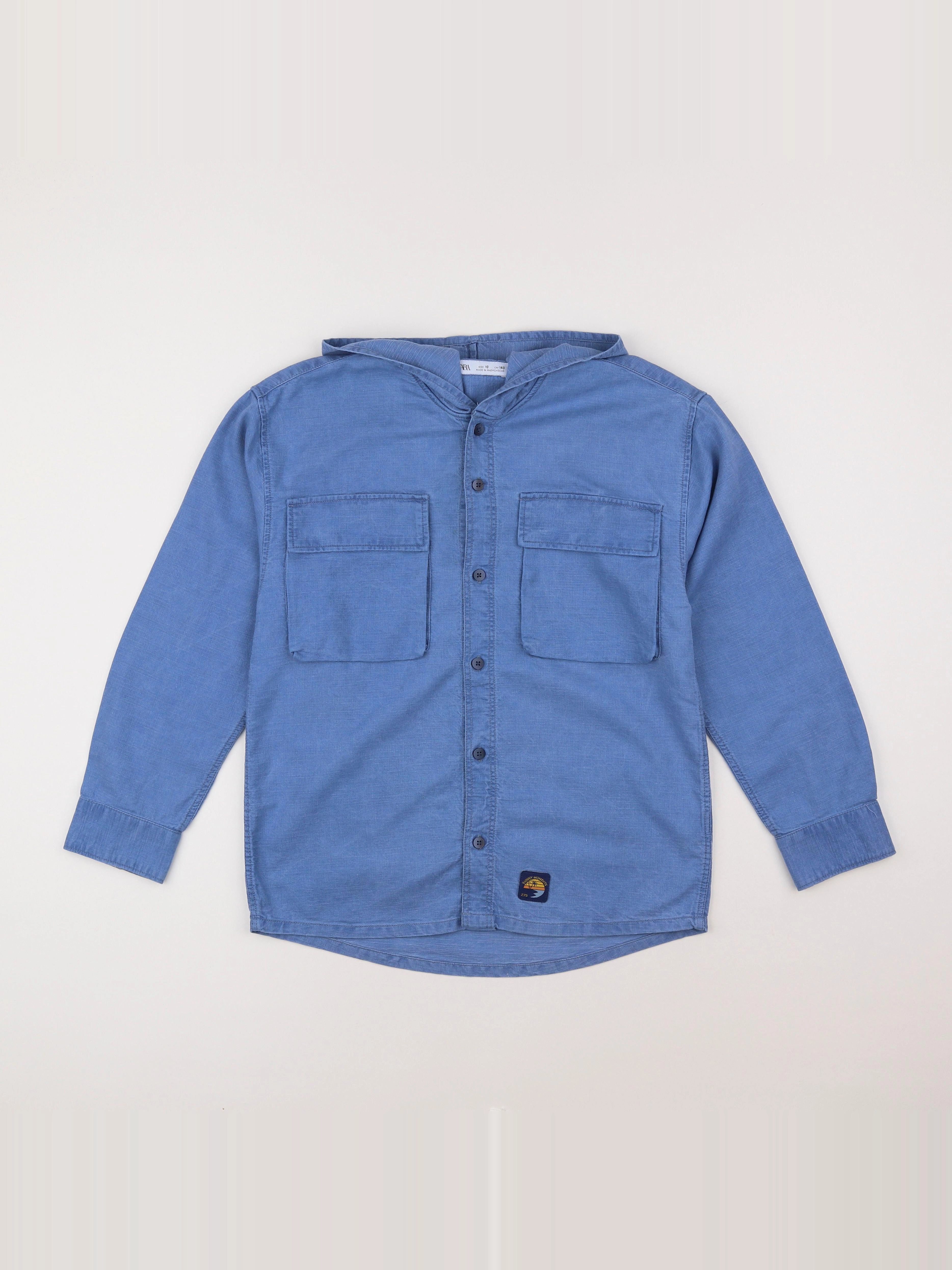 Zara - chemise bleu - 10 ans