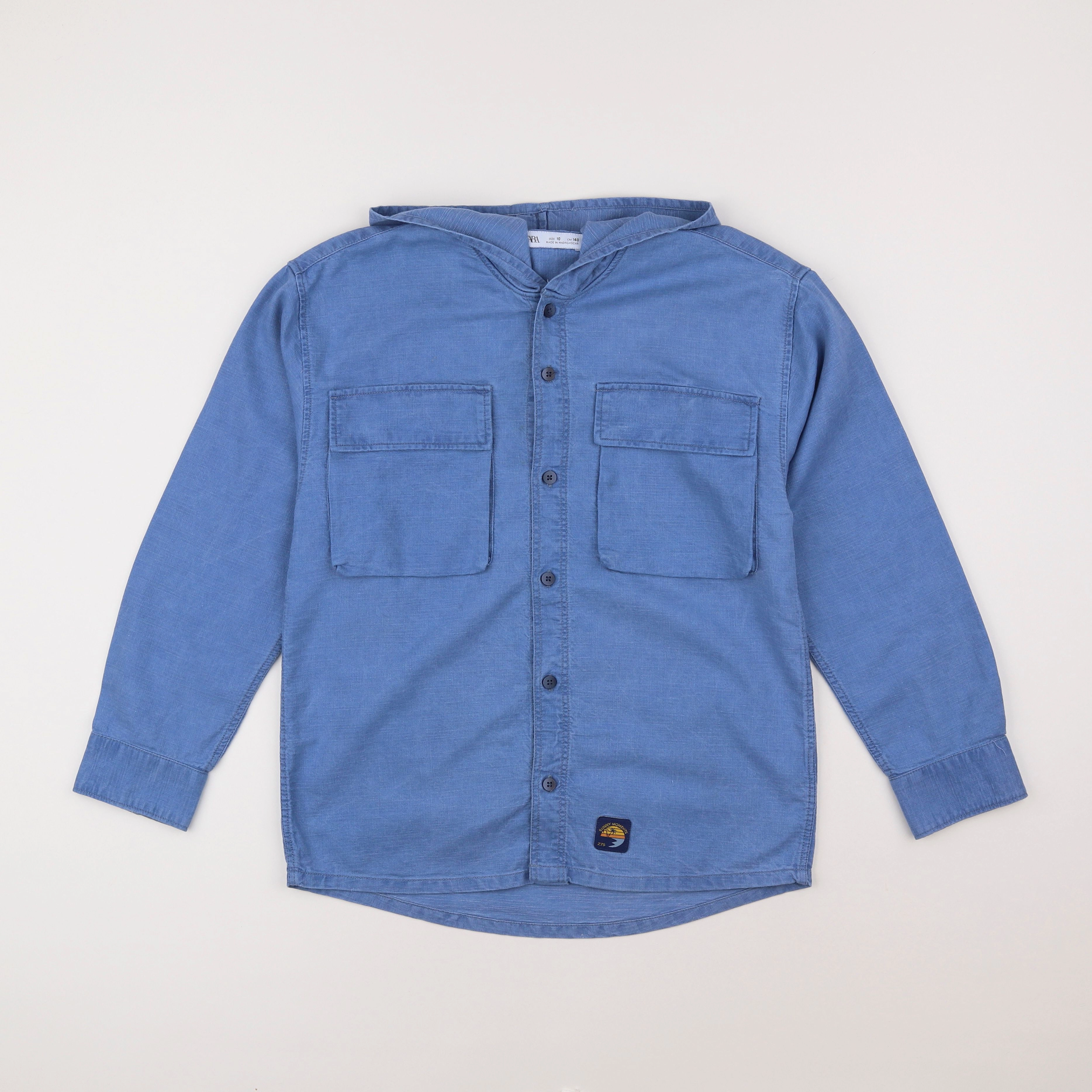 Zara - chemise bleu - 10 ans