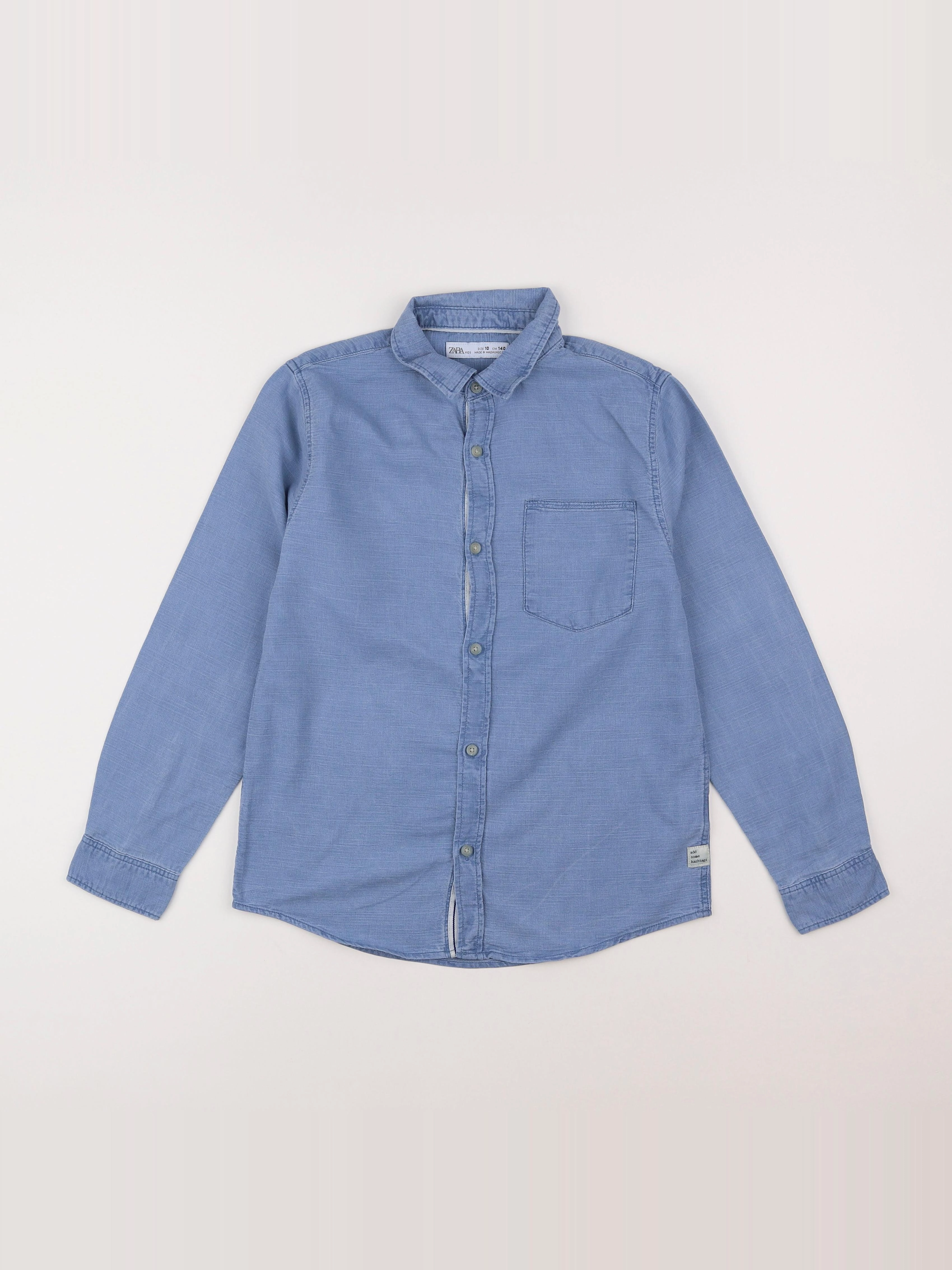 Zara - chemise bleu - 10 ans
