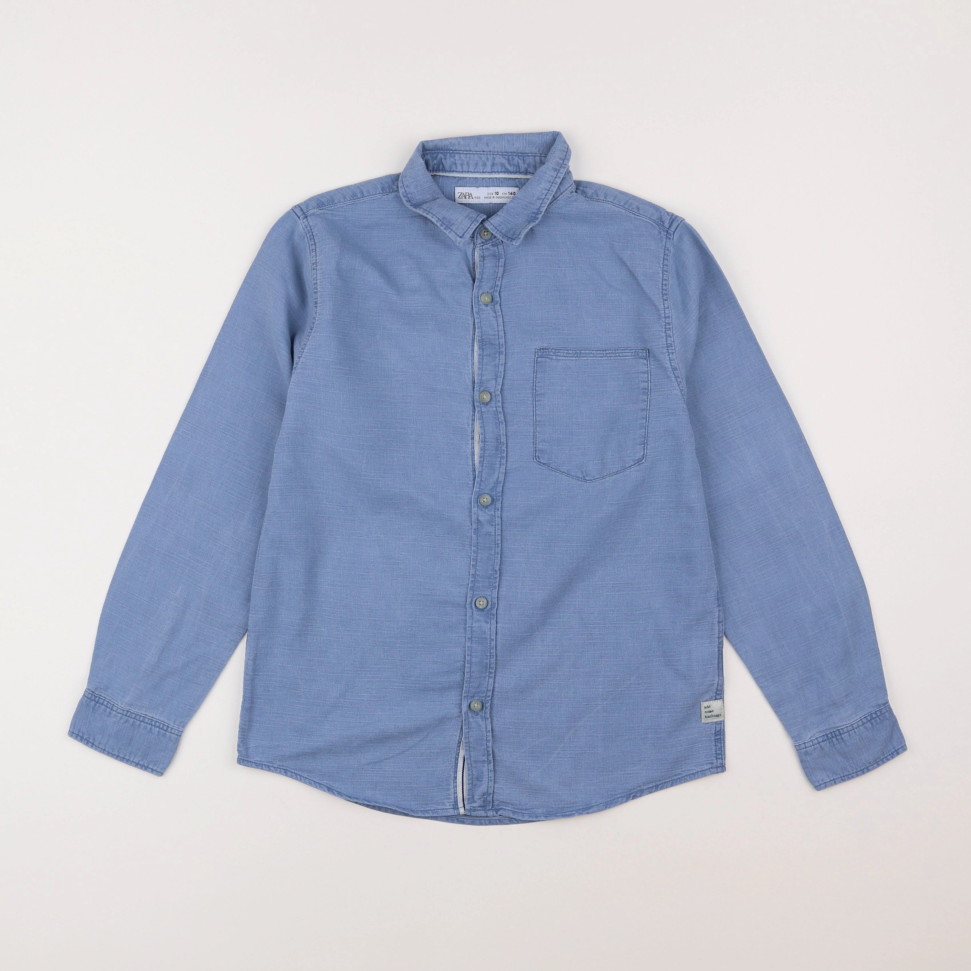 Zara - chemise bleu - 10 ans