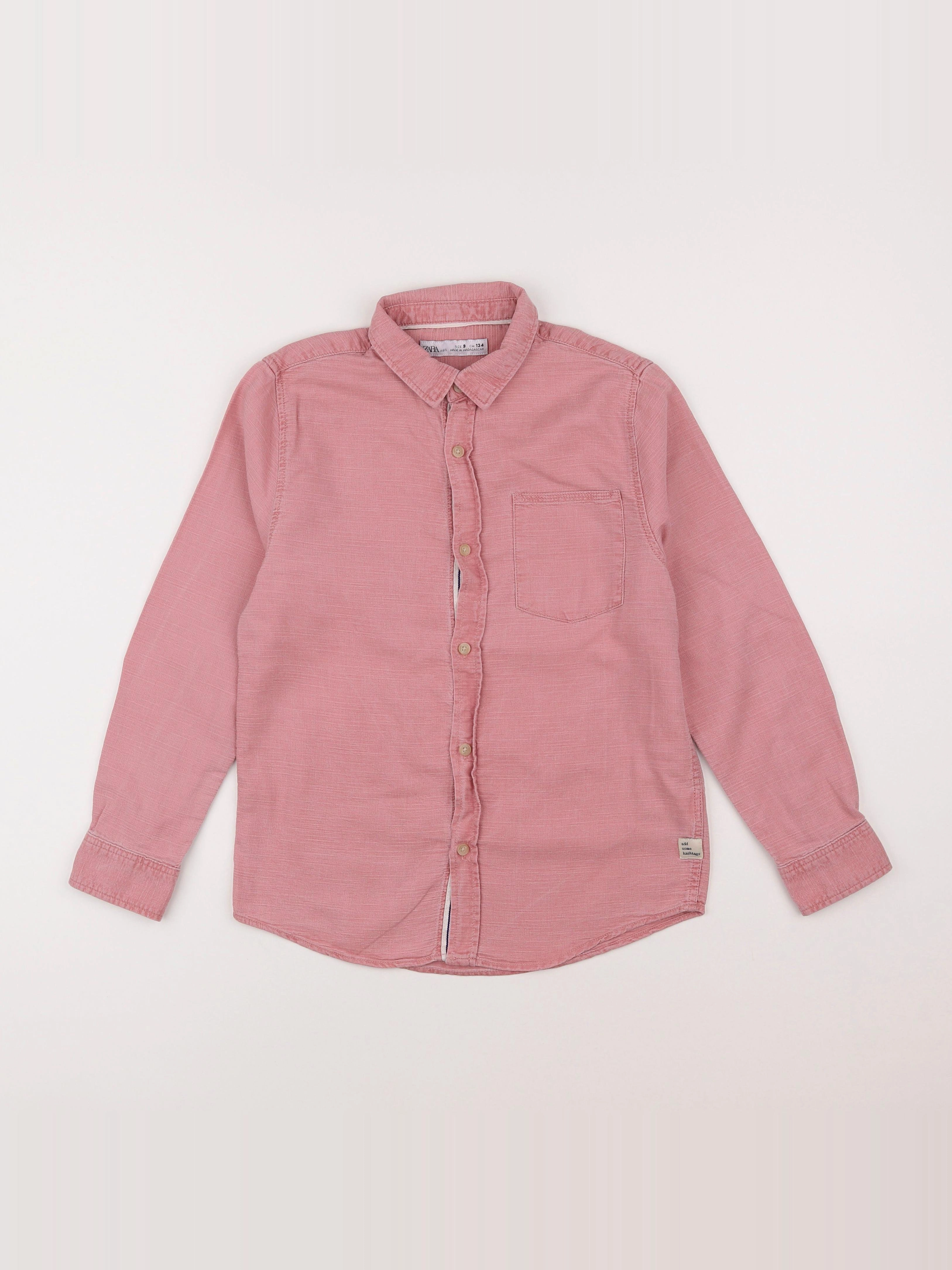 Zara - chemise rose - 9 ans