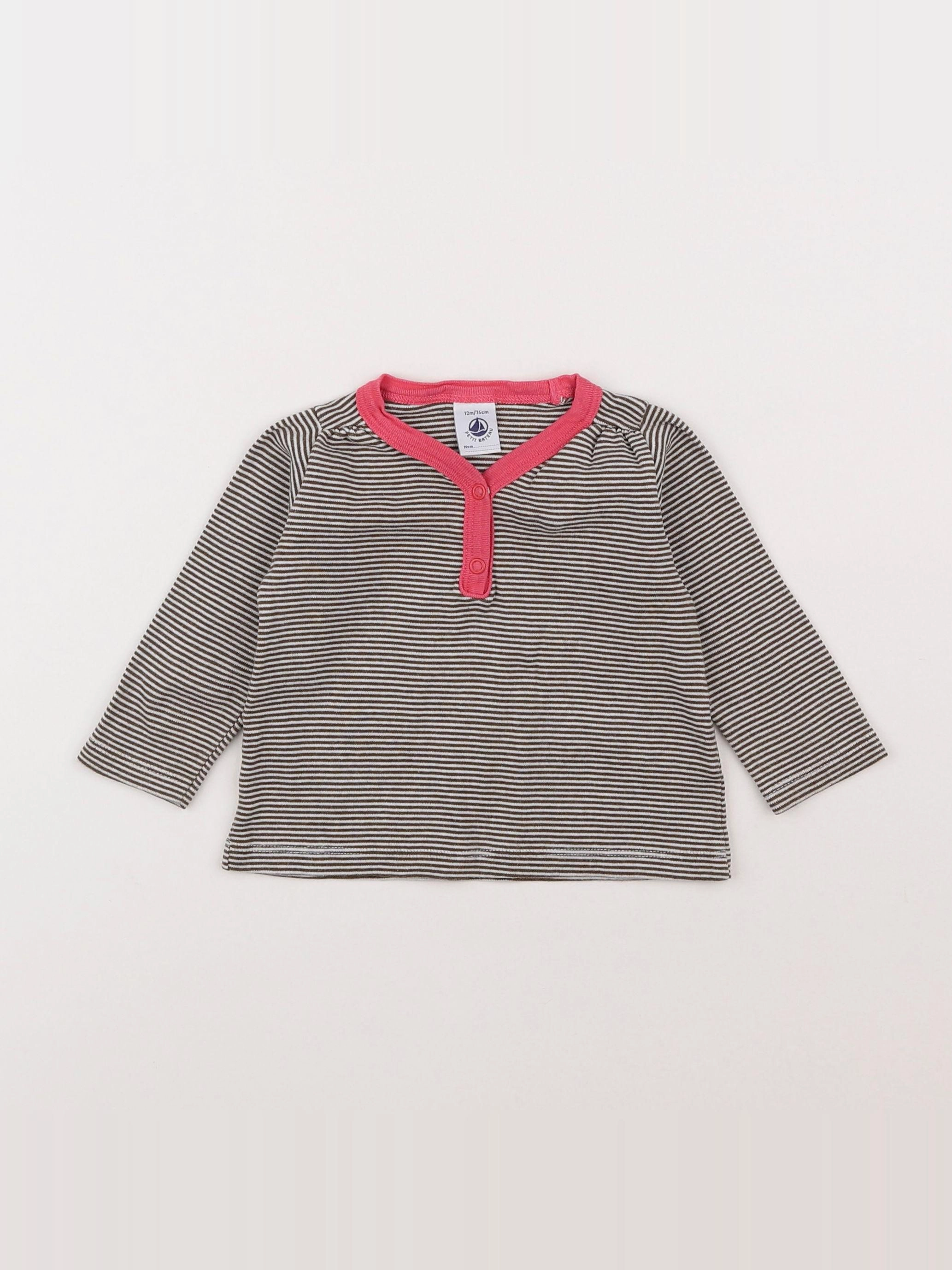 Petit Bateau - maillot de corps multicolore - 12 mois