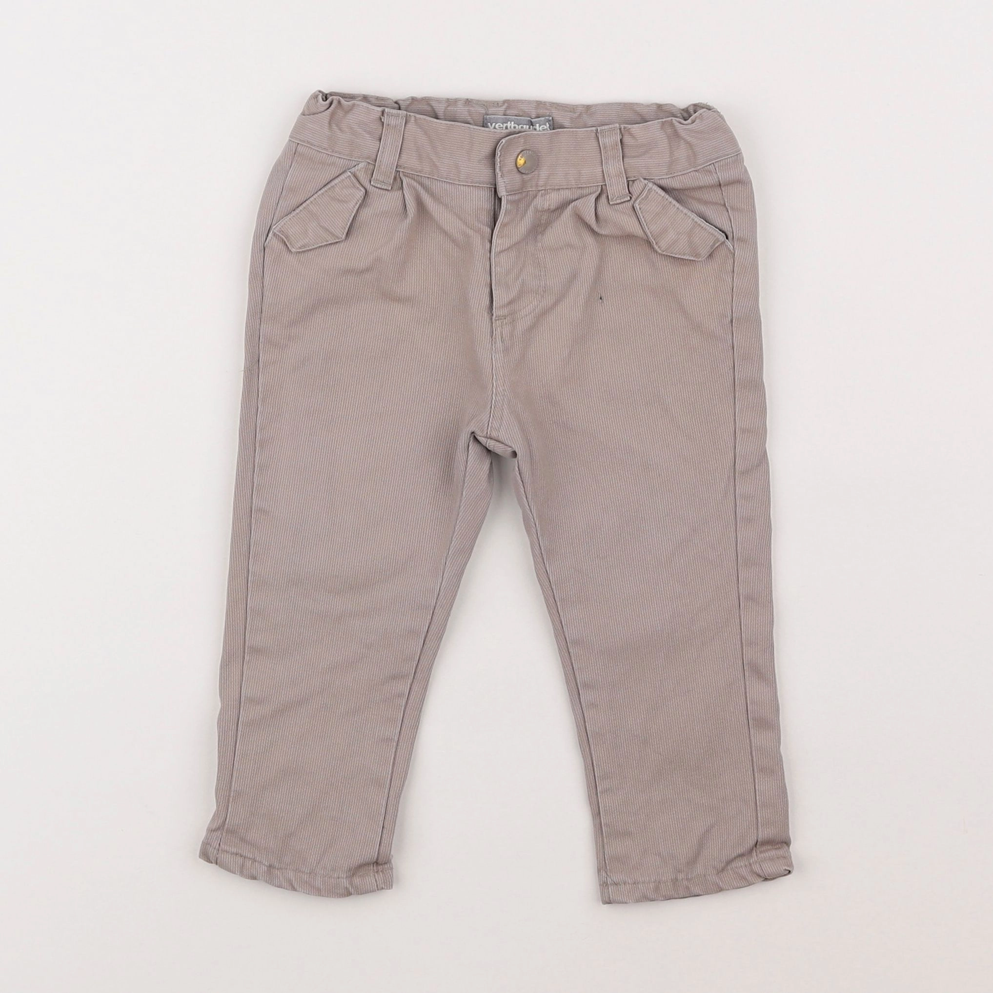 Vertbaudet - jean marron - 9 mois